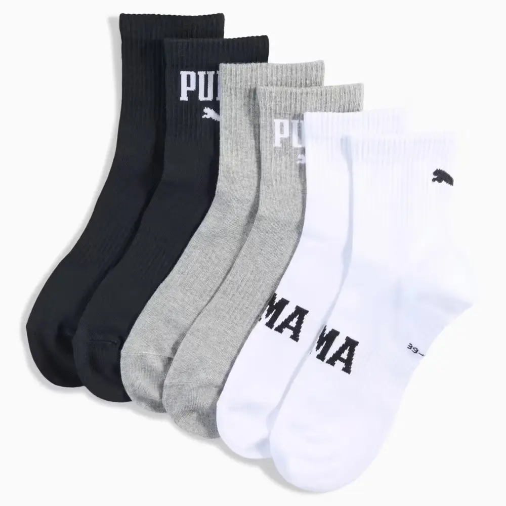 Puma unisex logo short crew 3p
