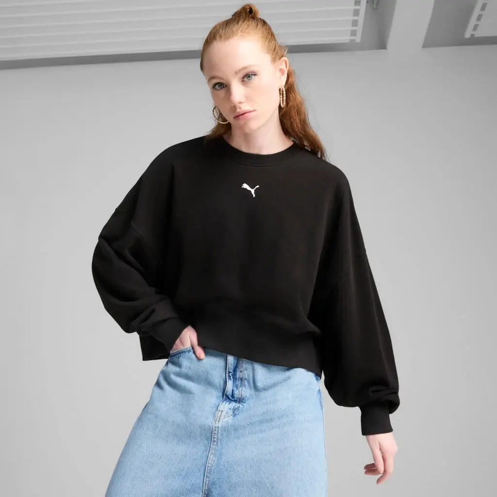 Puma Wardrobe Essential Over-Oversized Crew TR