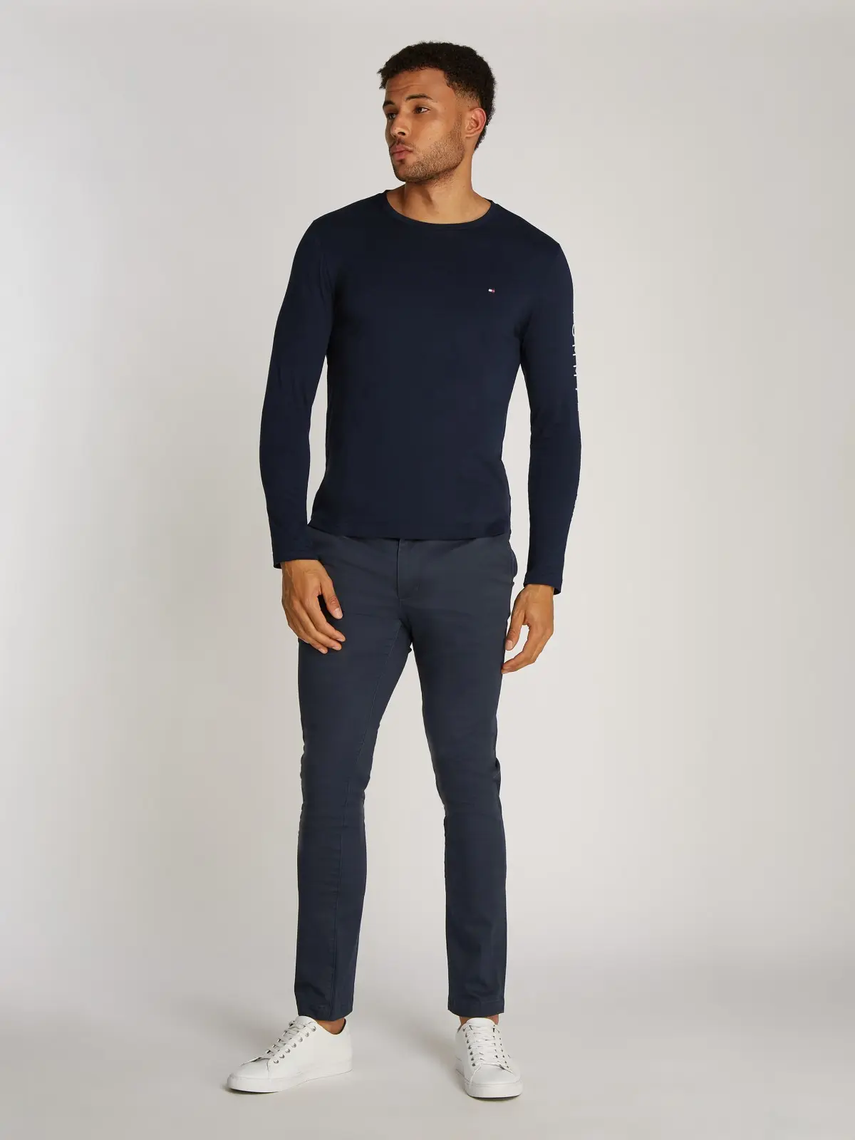 Tommy Hilfiger Logo Long Sleeve Tee