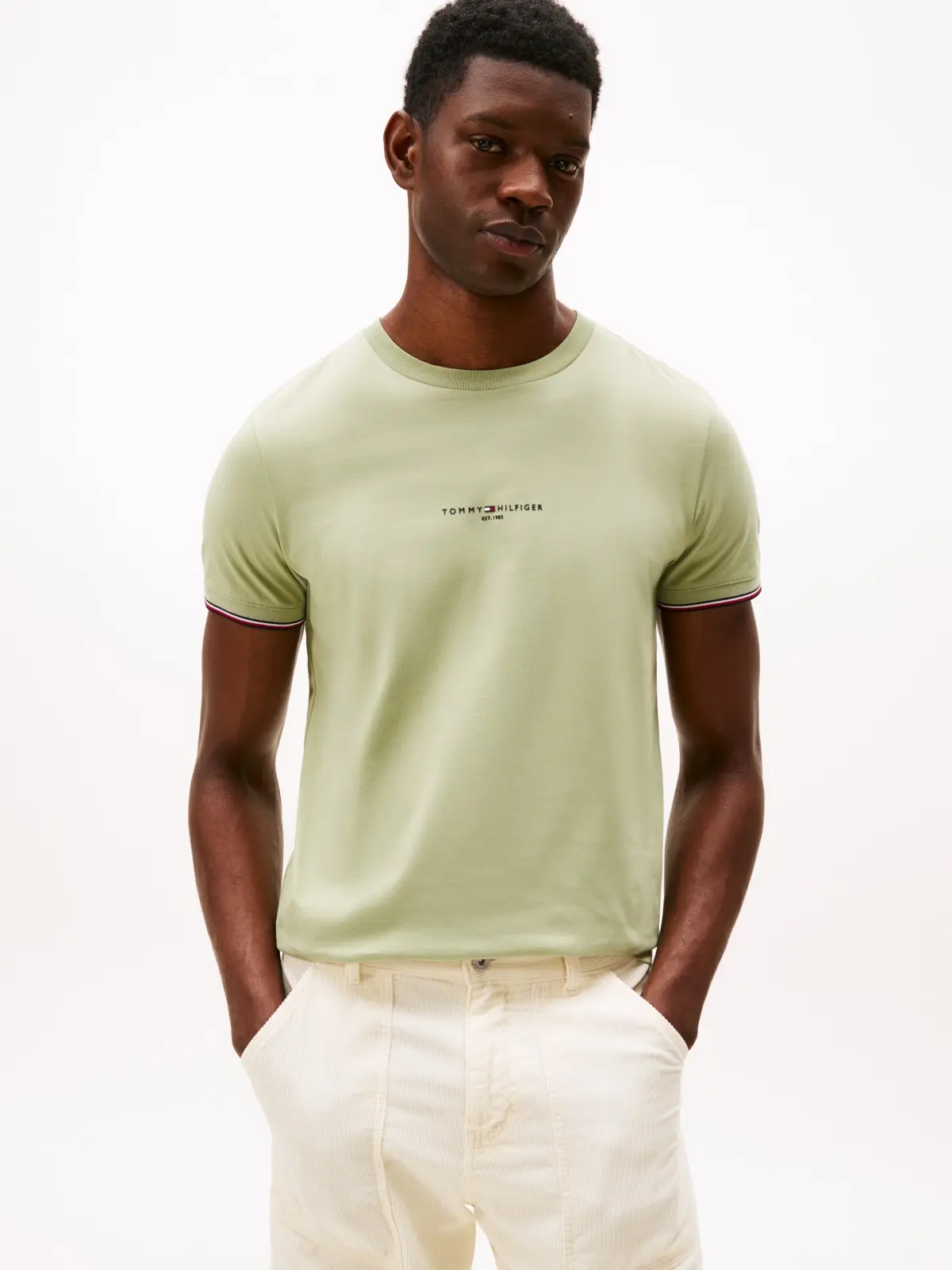 Tommy Hilfiger Tommy Logo Tipped Tee S