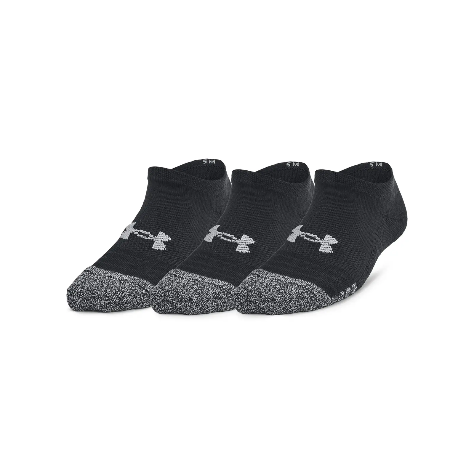 Under Armour UA Heatgear 3pk No Show Yth BLK 1375584 001