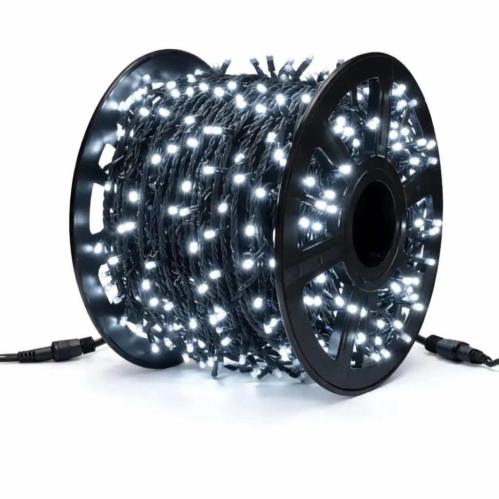 DecoLED LED světelný řetěz - 100m, ledově bílá, 1000 diod