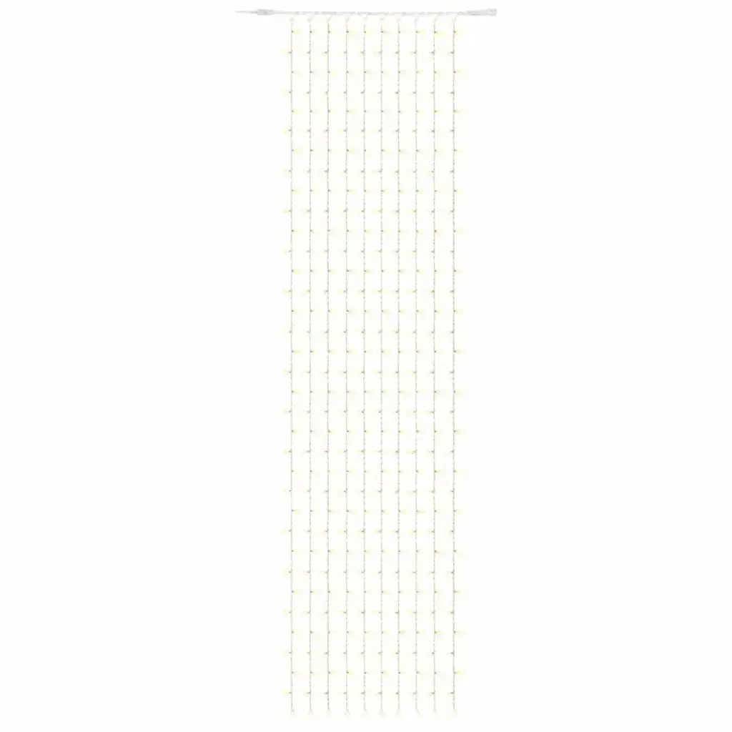 Easy Fix LED světelný závěs venkovní, 100 × 1200 cm, teple bílá s FLASH, 1200 diod, bílý kabel, IP67, prodlužovací
