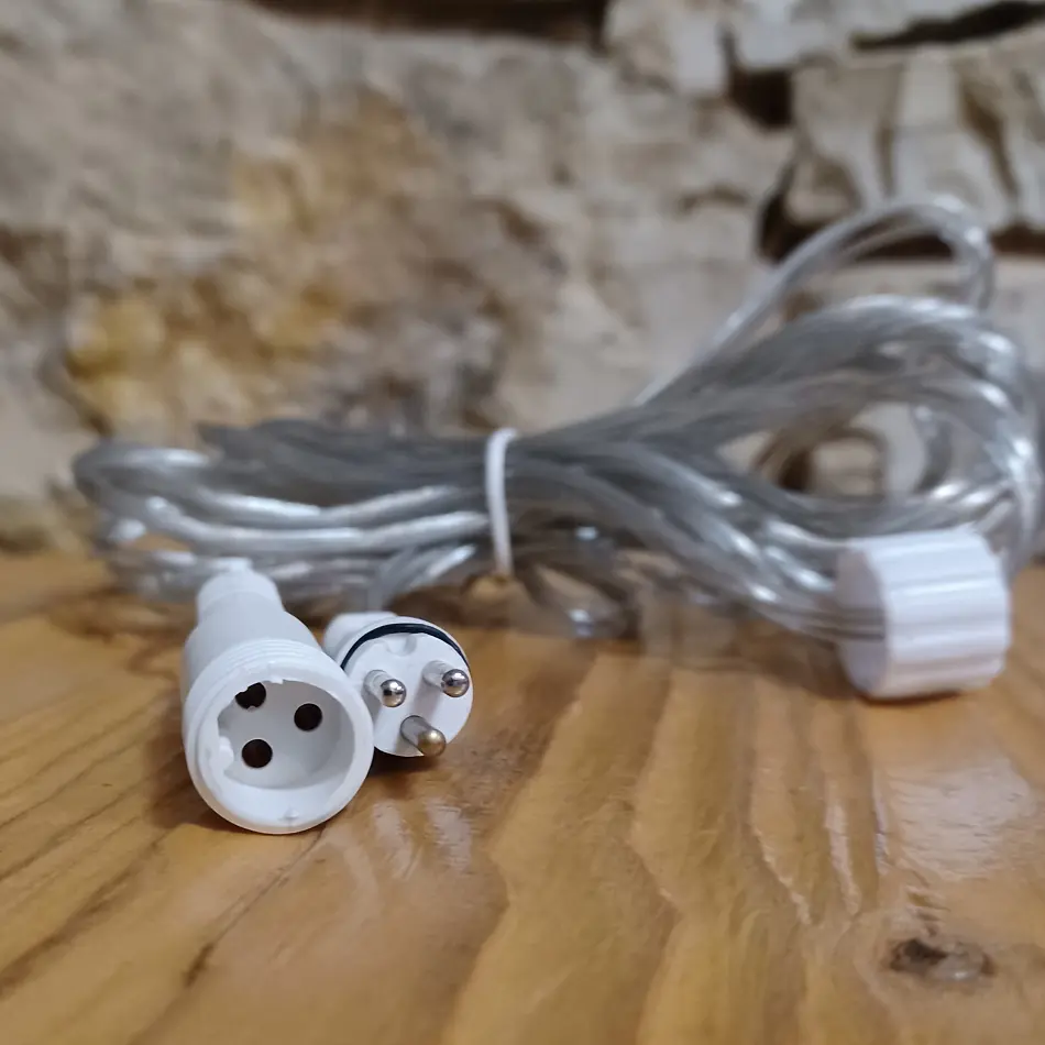 Hobby line prodlužovací kabel 5 m transparentní IP44