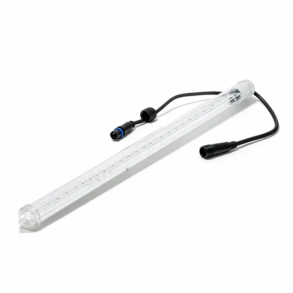 Easy Fix LED padající sníh 60 cm, ledově bílá, 144 diod, černý kabel, IP67, prodlužovací