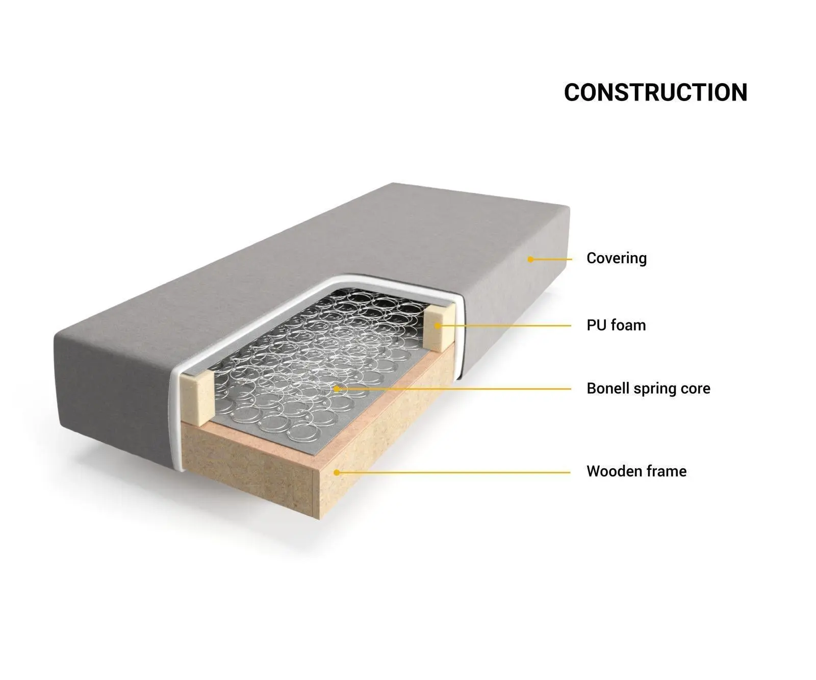 DELIFE Boxspring postel Dream-Well 180×200 cm manšestr béžová
