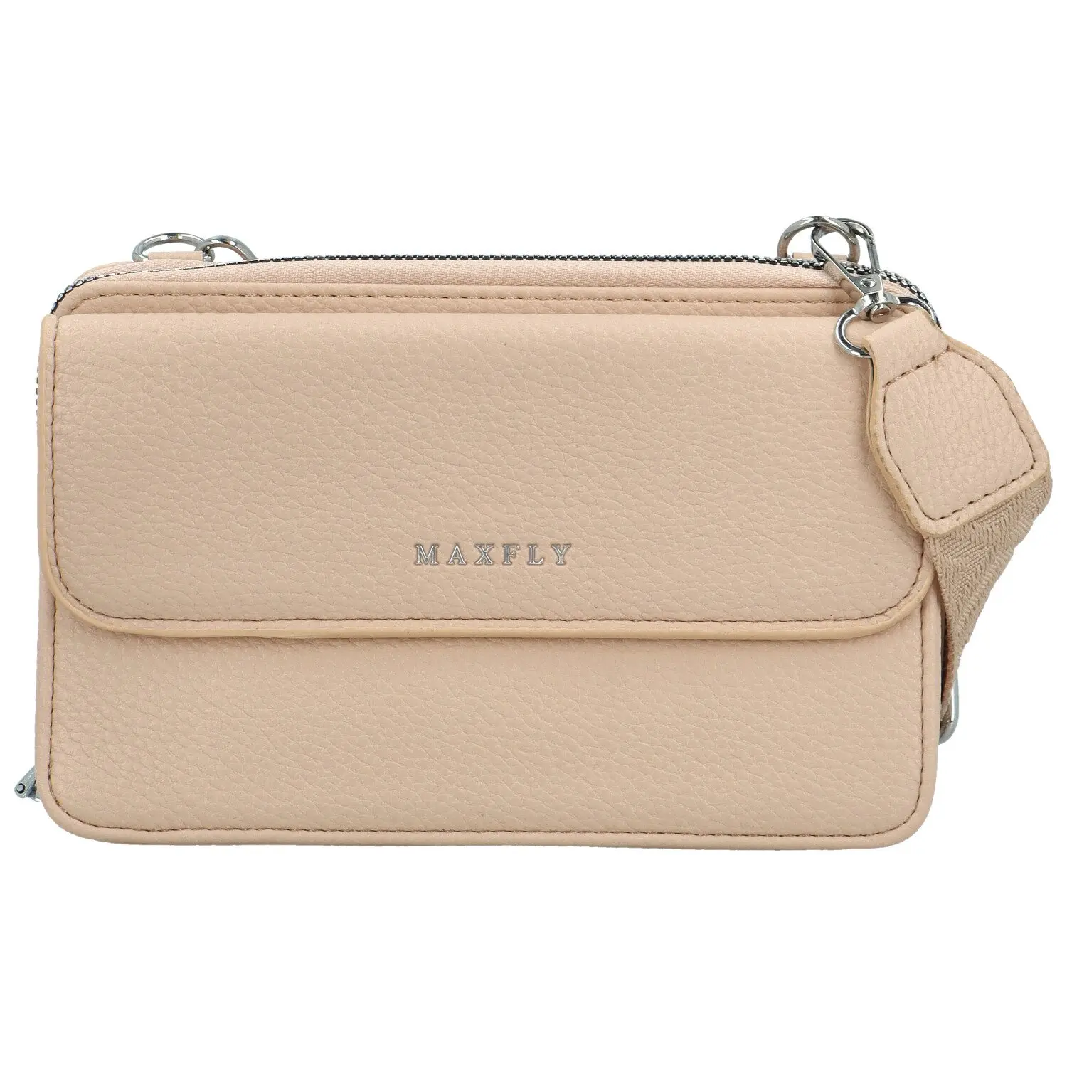 Trendy dámská koženková crossbody peněženka Radola, růžová