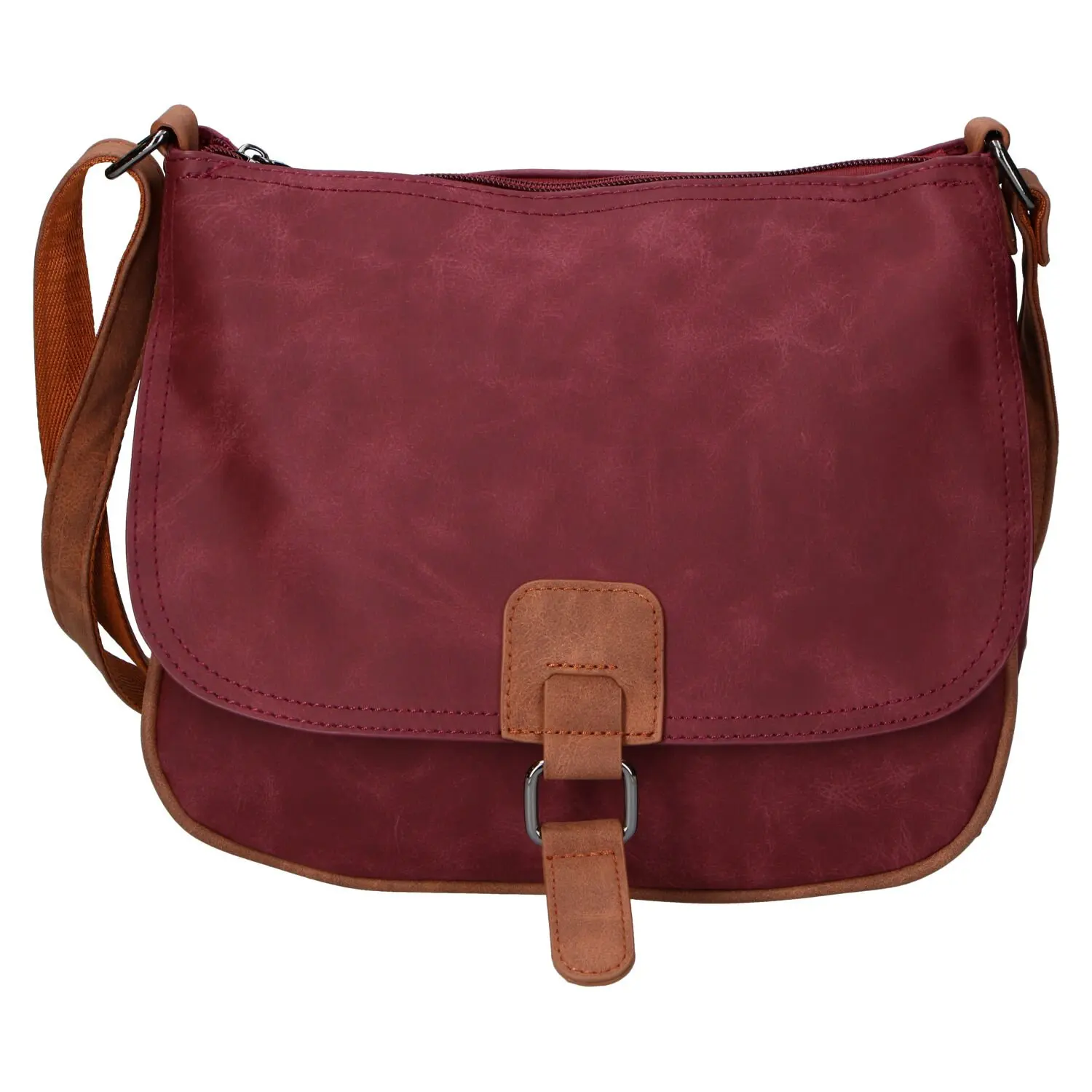 Trendy dámská koženková crossbody kabelka Ulipa, červená