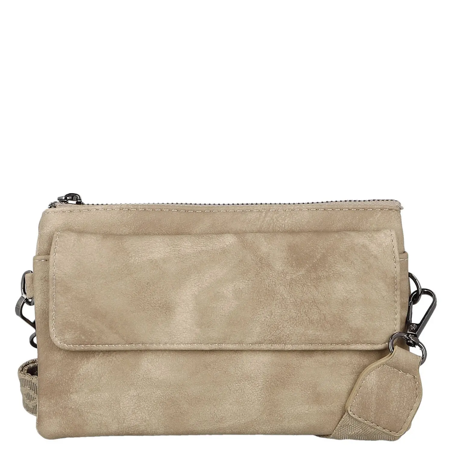 Trendy dámská crossbody kabelka Trina, krémová