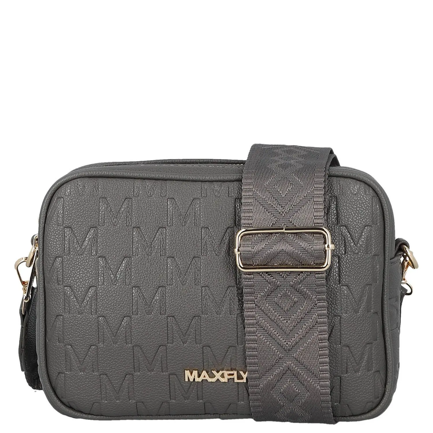 Stylová dámská koženková crossbody kabelka Fana, šedá