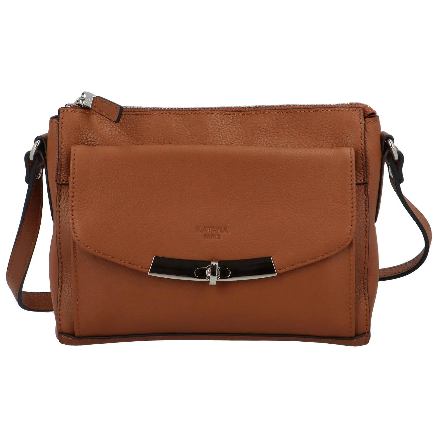 Kožená dámská crossbody Malone Katana, hnědá