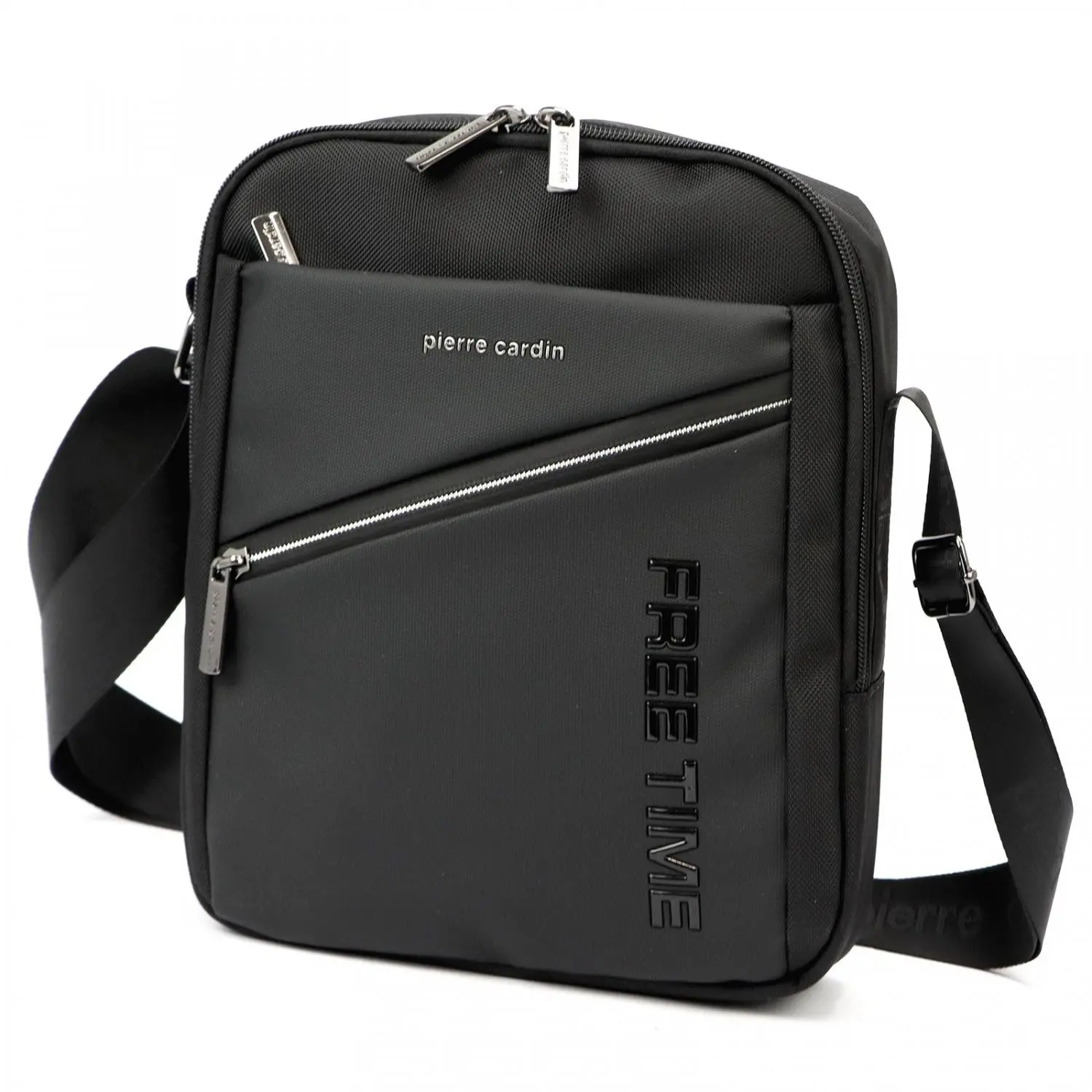 Trendy pánská textilní crossbody taška Pierre Cardin Leroy,