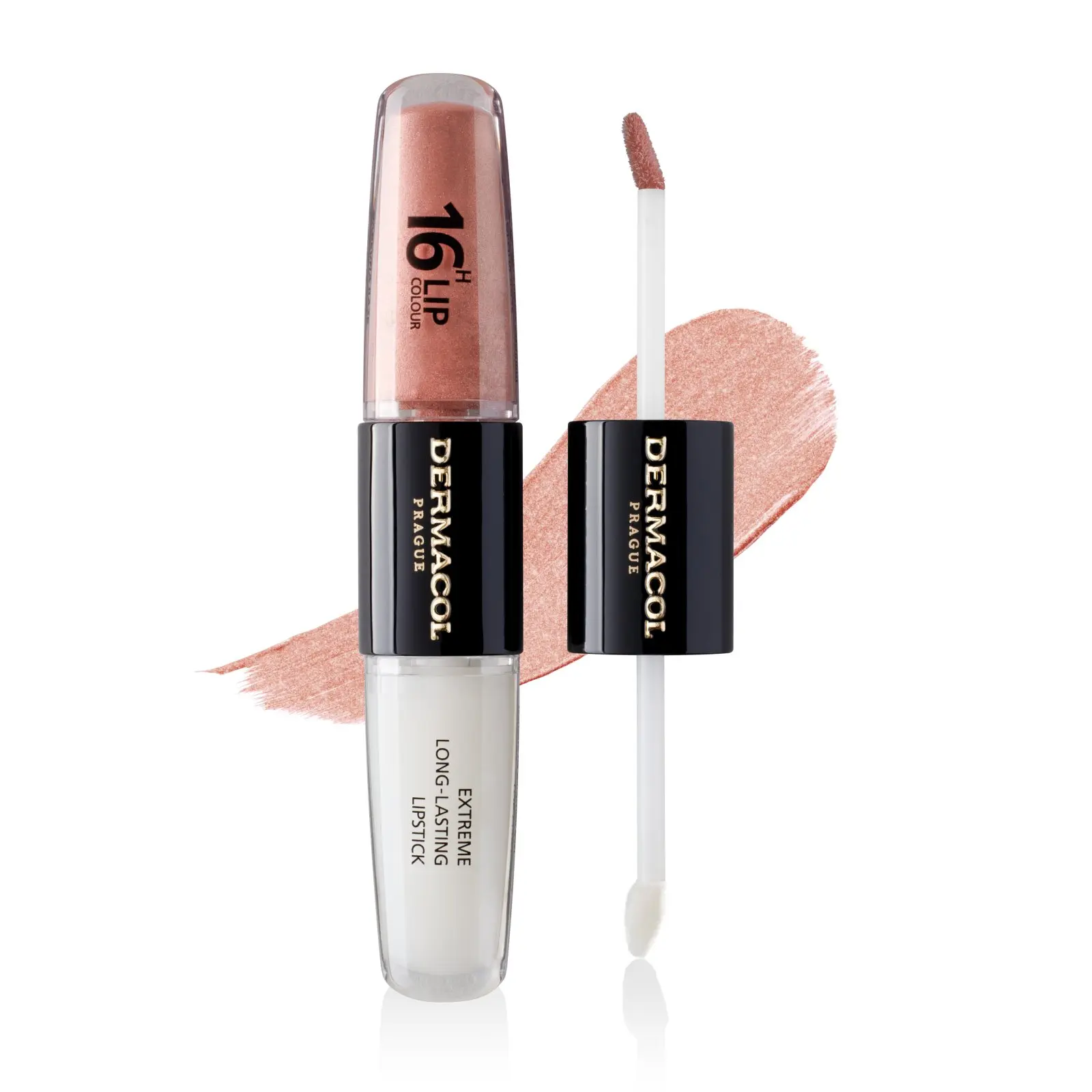 Dermacol 16H Lip Colour Extreme Long-Lasting Lipstick dlouhotrvající dvoufázová barva a lesk na rty No. 05 8 ml