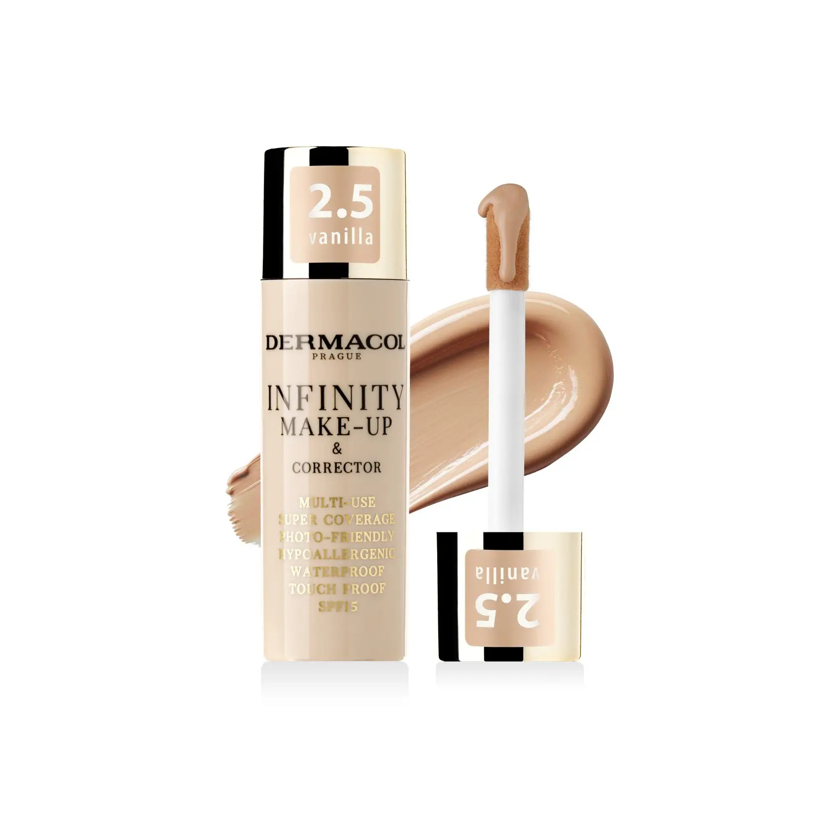 Dermacol Infinity Make-Up & Corrector make-up a korektor 2.5 Vanilla 20 g