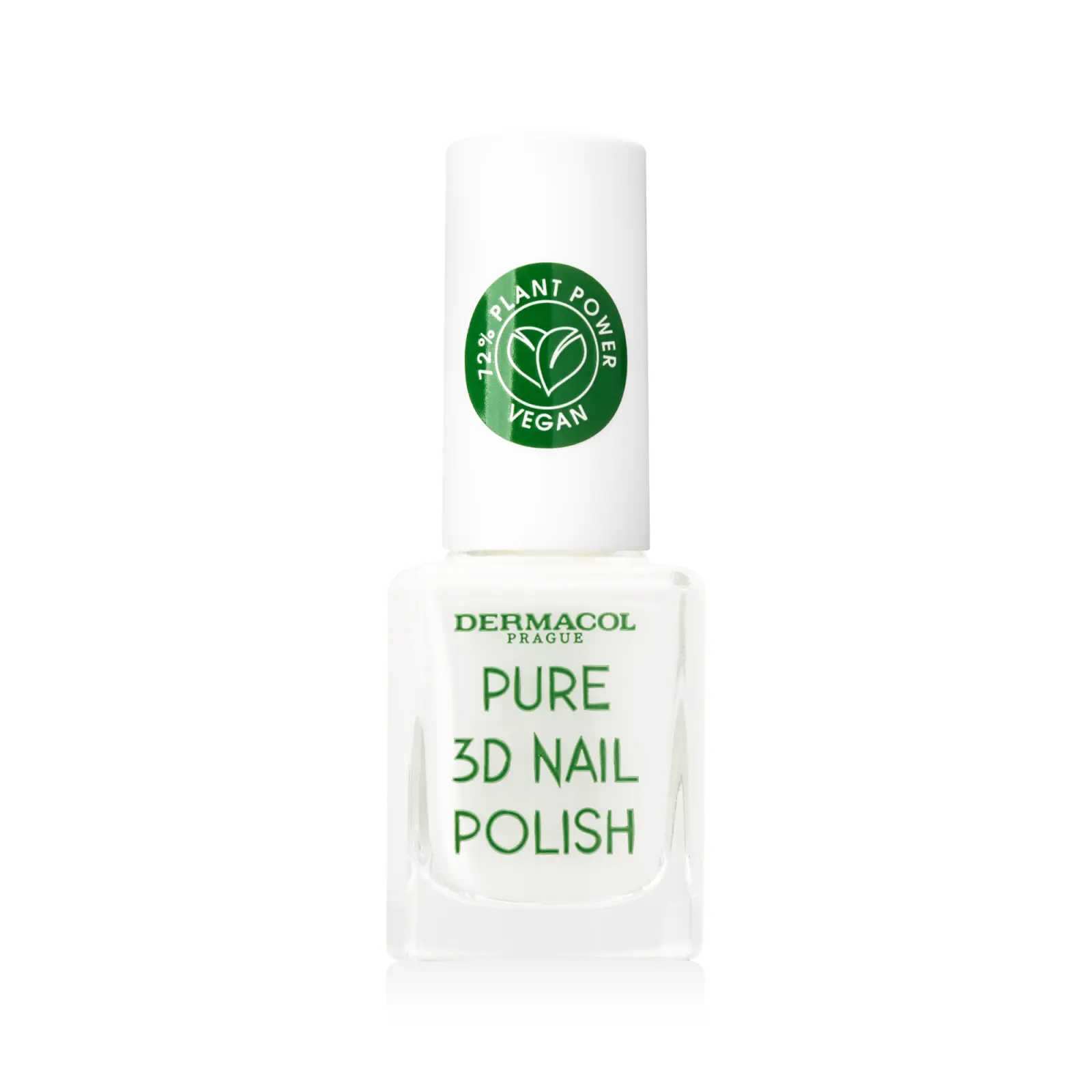 Pure 3D přírodní lak na nehty Absolute White č.02 Dermacol - Oficiální e-shop Dermacol