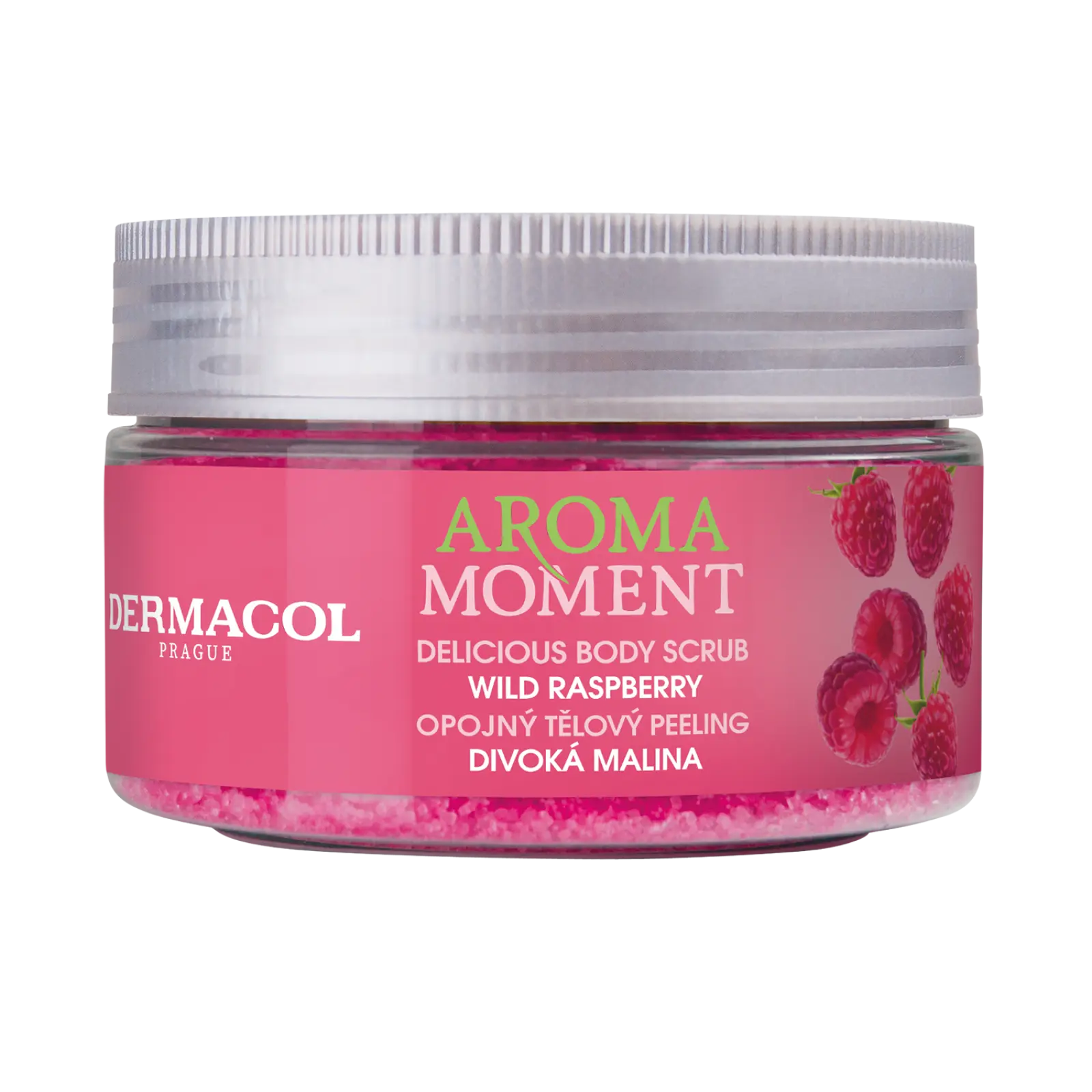 Aroma Moment Opojný tělový peeling divoká malina Dermacol - Oficiální e-shop Dermacol