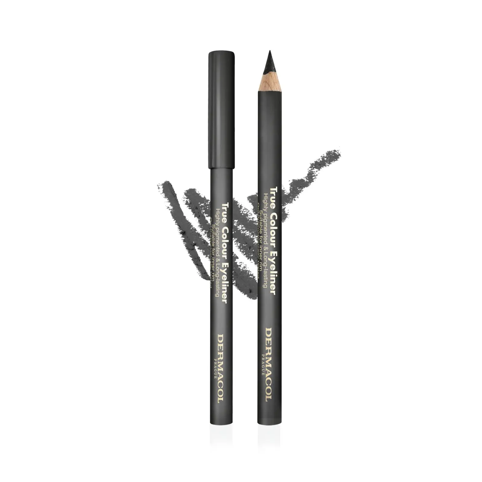 True colour Dřevěná tužka na oči Grey Dermacol - Oficiální e-shop Dermacol