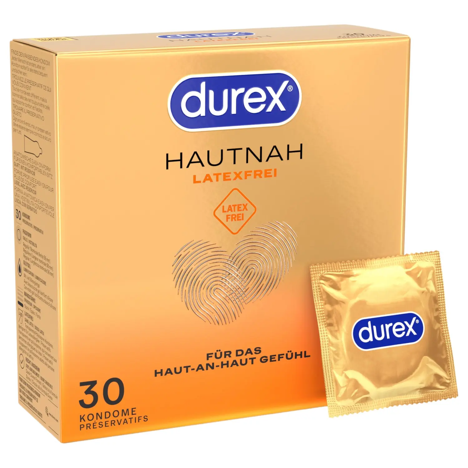 Durex Hautnah - kondom bez latexu (30 ks)