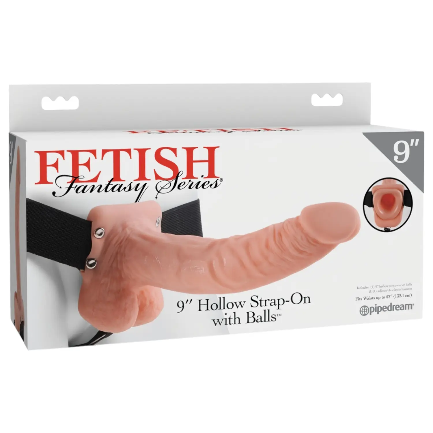 Pipedream - Fetish Strap-on 9 - připínací dildo (přírodní)