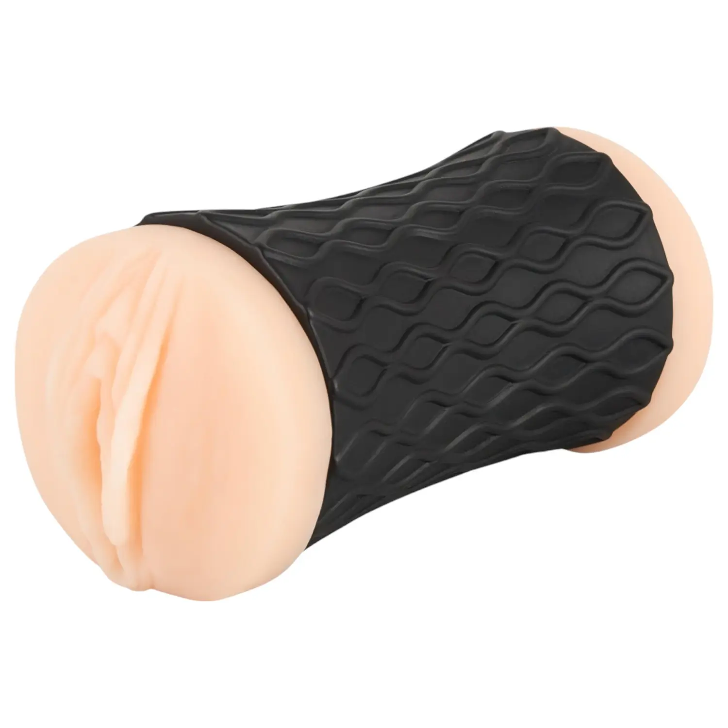 Nature Skin - masturbátor vagíny a análu (přírodní-černý)