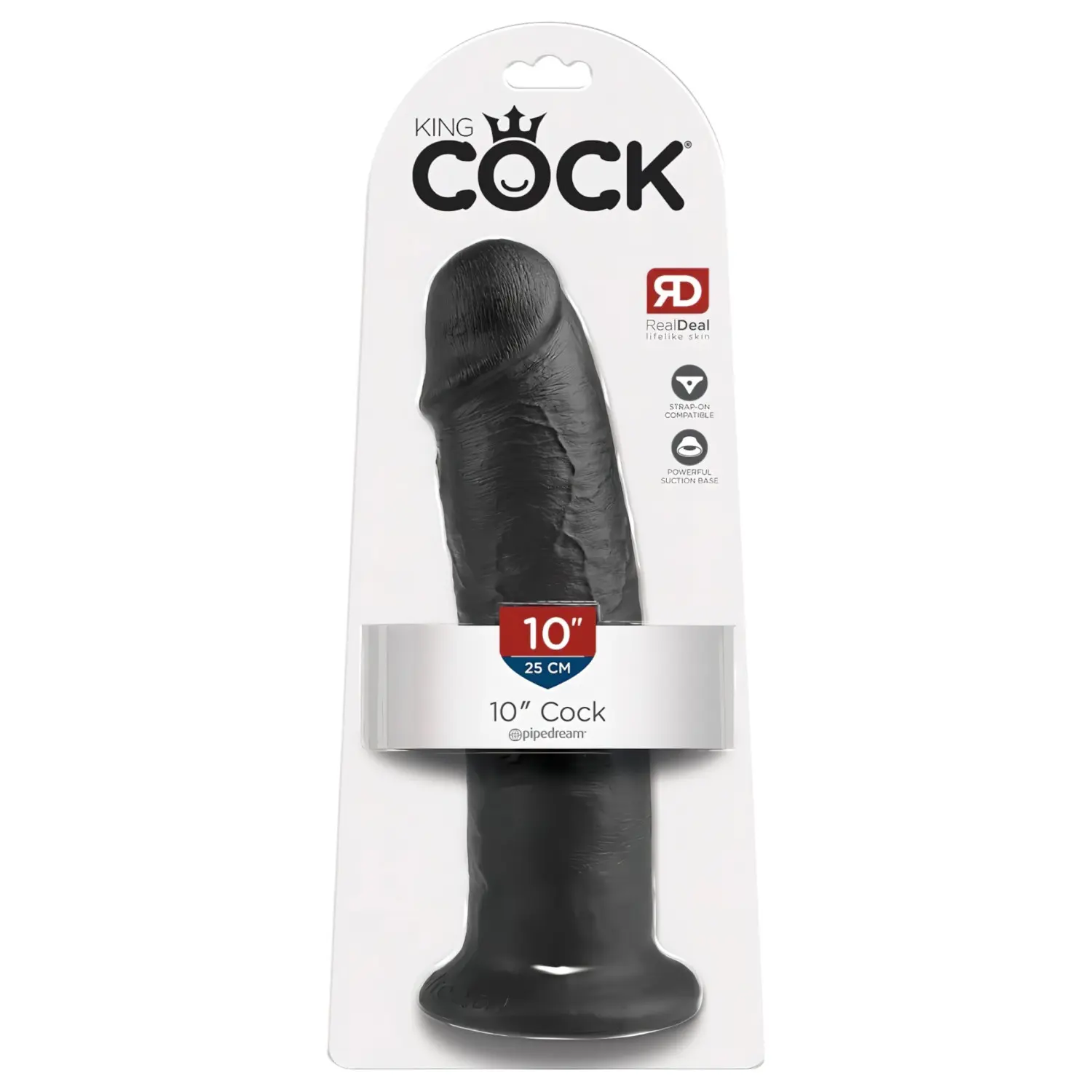 Realistické dildo s přísavkou Pipedream King Cock 10"