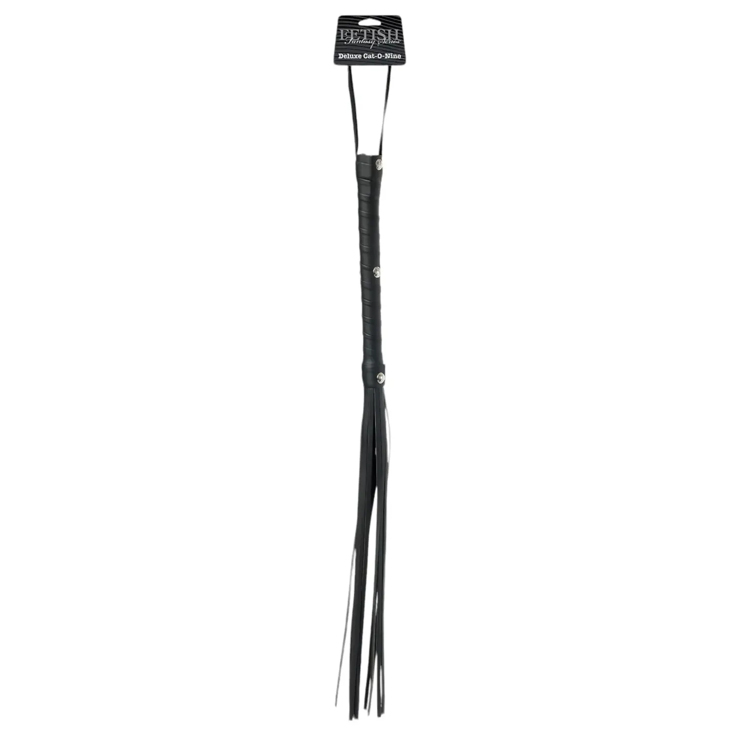 Pipedream - Fetish Fantasy Deluxe Cat-O-Nine - důtky - černé (65 cm)