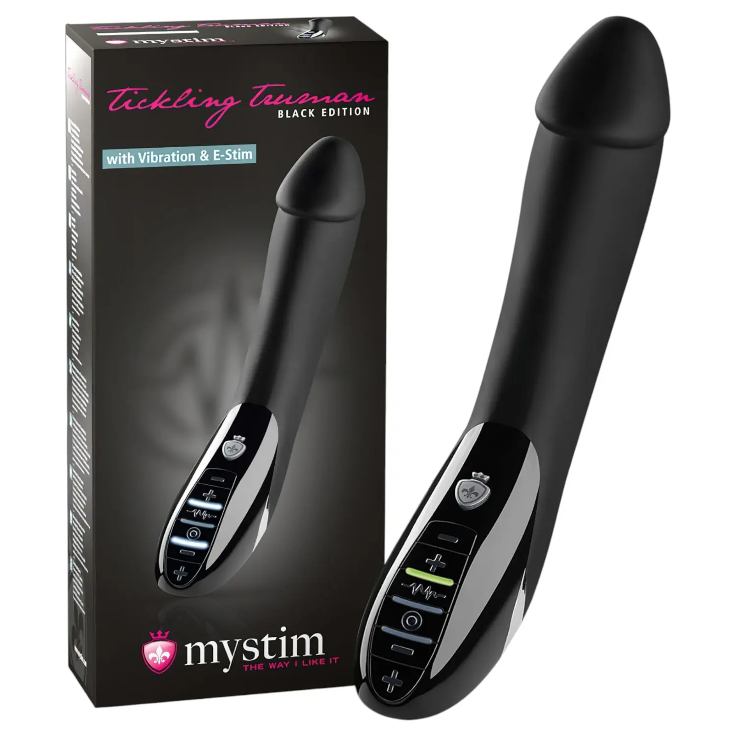 mystim Tickling Truman - elektro stimulátor vibrátor - černý
