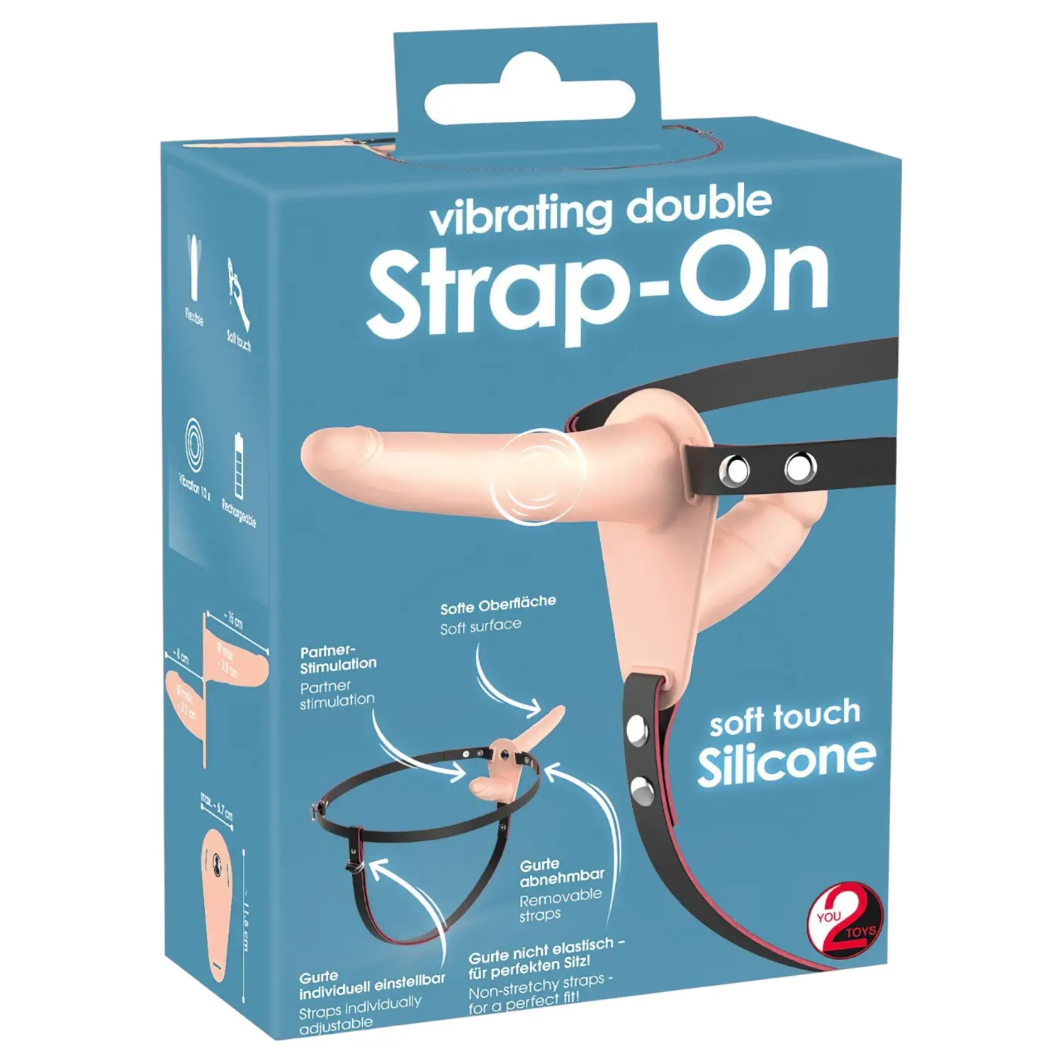 You2Toys Vibrating Double Strap-On