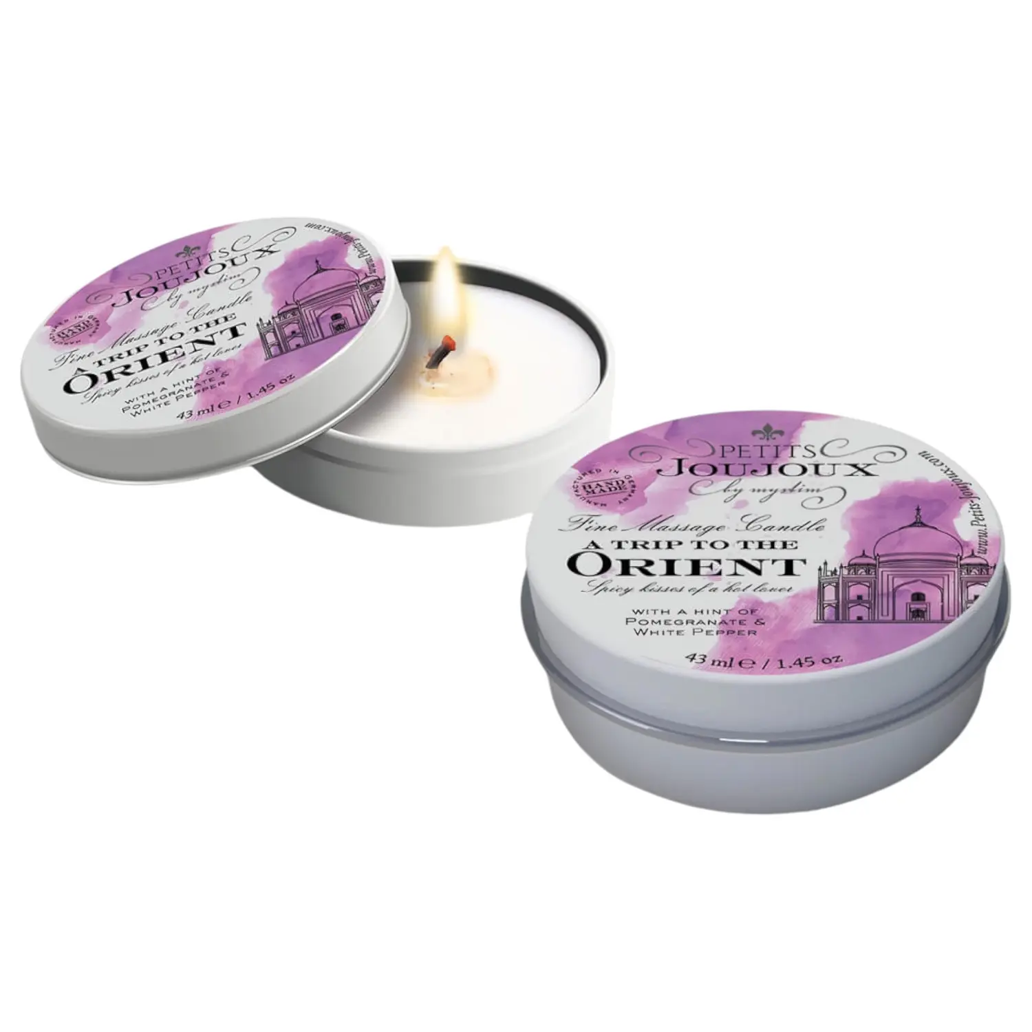 Petits Joujoux Orient - masážní svíčka - granátové jablko, bílý pepř - 43 ml