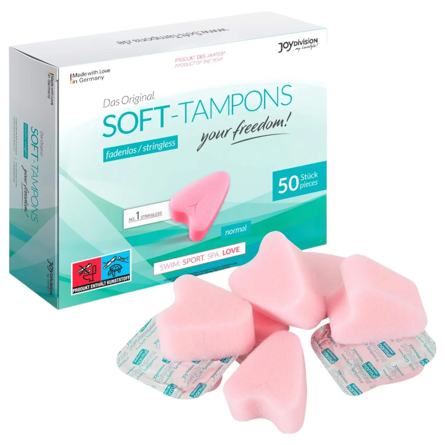 JoyDivision Soft-Tampons - měkké tampóny bez šňůrky (50 ks)