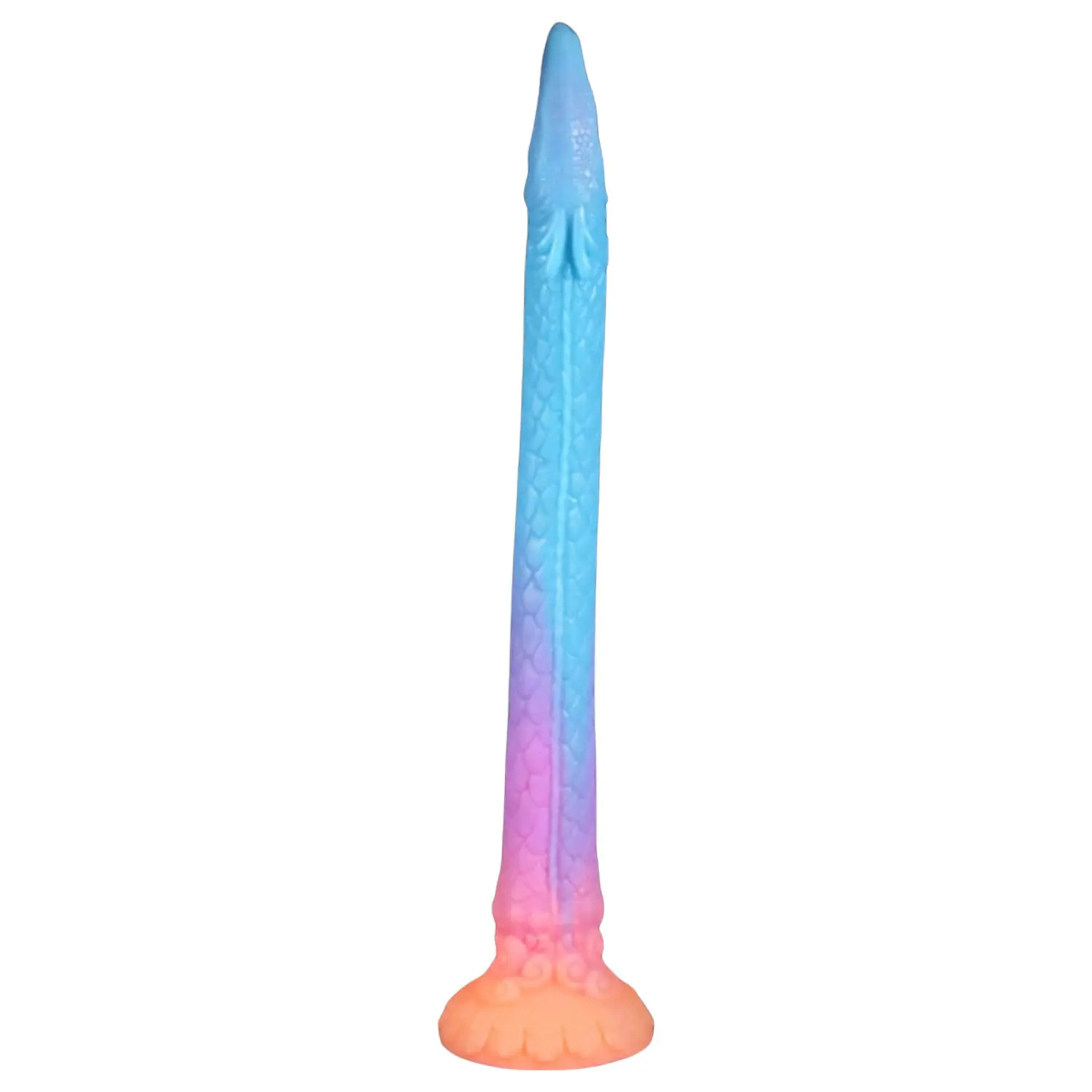 OgazR XXL Eel - anální dildo svítící ve tmě - 47 cm - růžové
