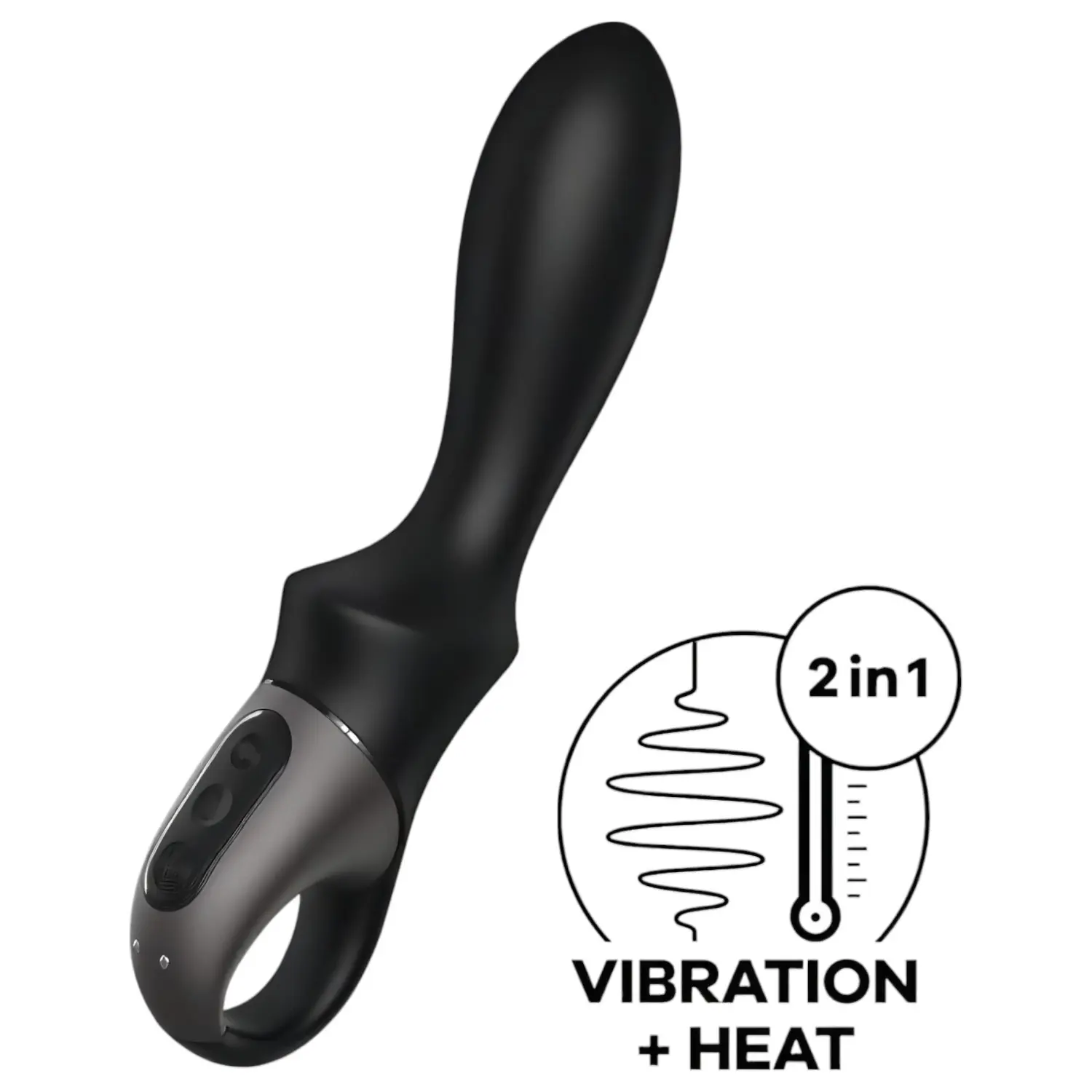 Satisfyer Heat Climax - Anální vibrátor s vyhříváním ovládaný aplikací (černý)