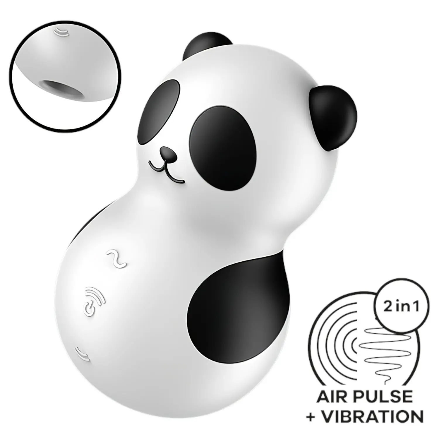 Satisfyer Pocket Panda - stimulátor klitorisu na vlny vzduchu - černý