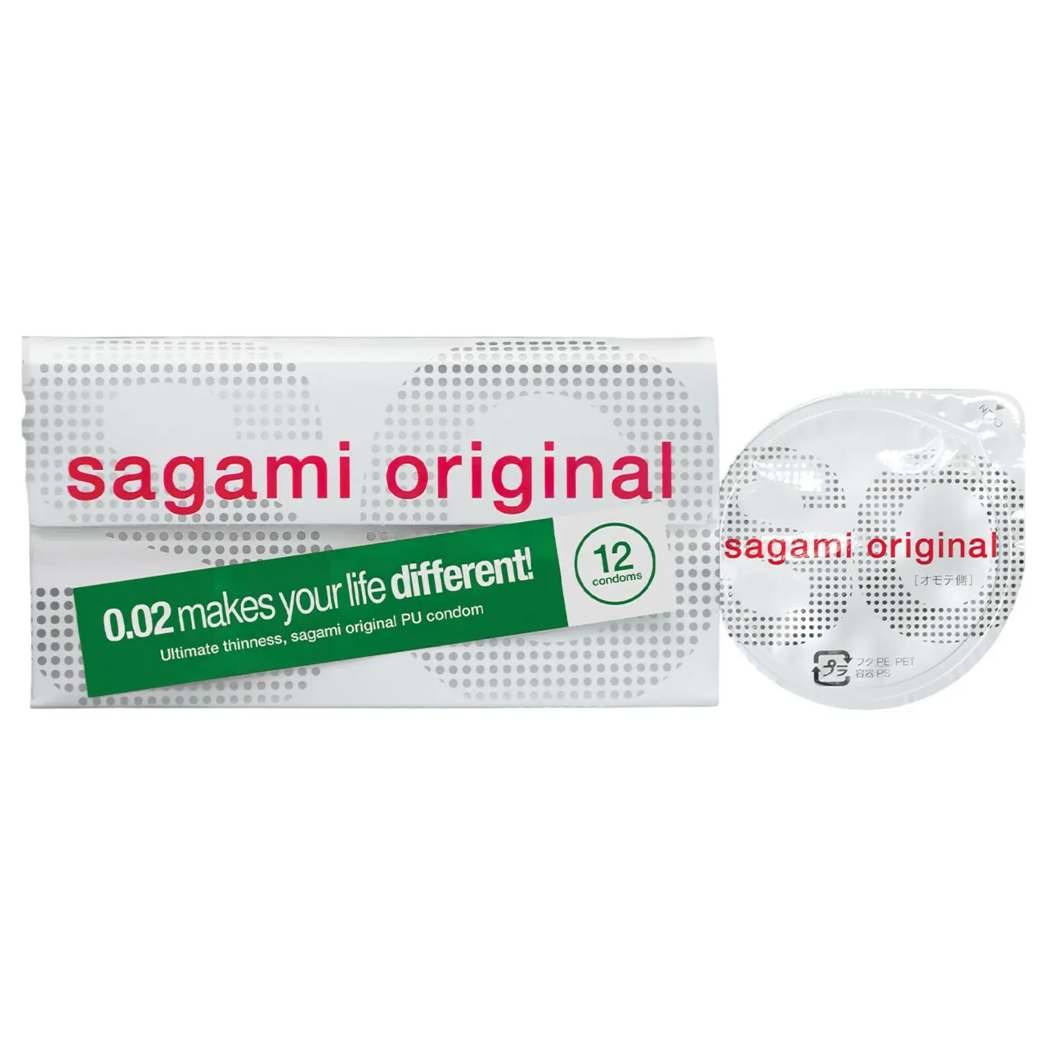 Sagami Original 0,02 - kondom - 55 mm (12 ks)