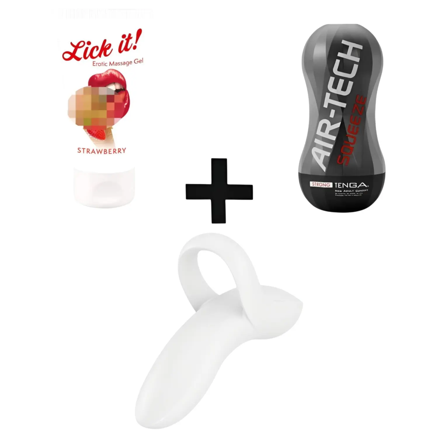 Sada pro páry - masturbátor, vibrátor, lubrikant