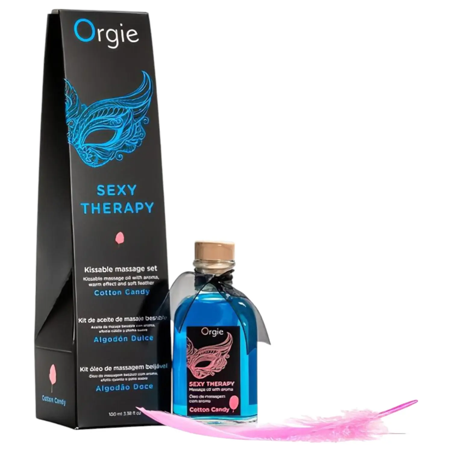 Orgie Sexy Therapy - masážní oleje sada - cukrová vata
