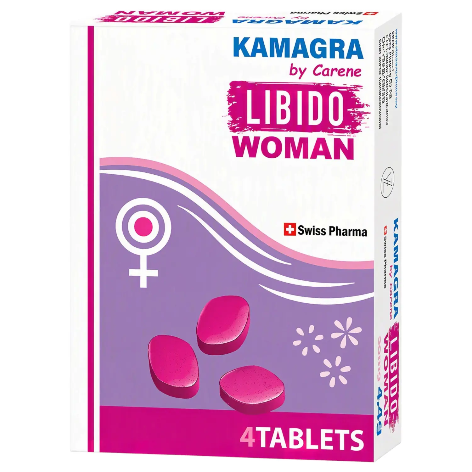 Kamagra by Carene Libido Woman - doplněk stravy pro ženy - 4 tablety