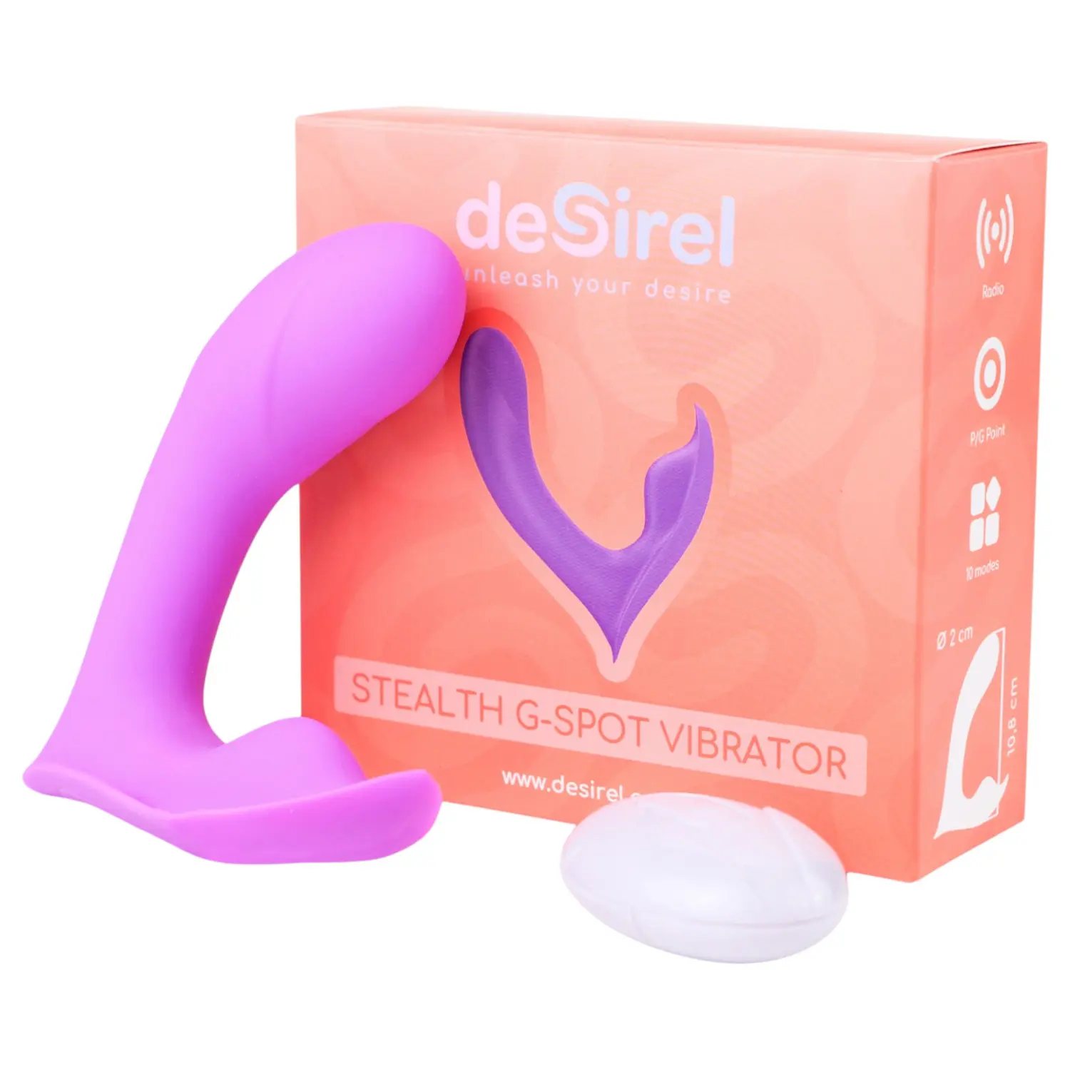 Desirel Insider - vibrátor na G-bod a prostatu - fialový