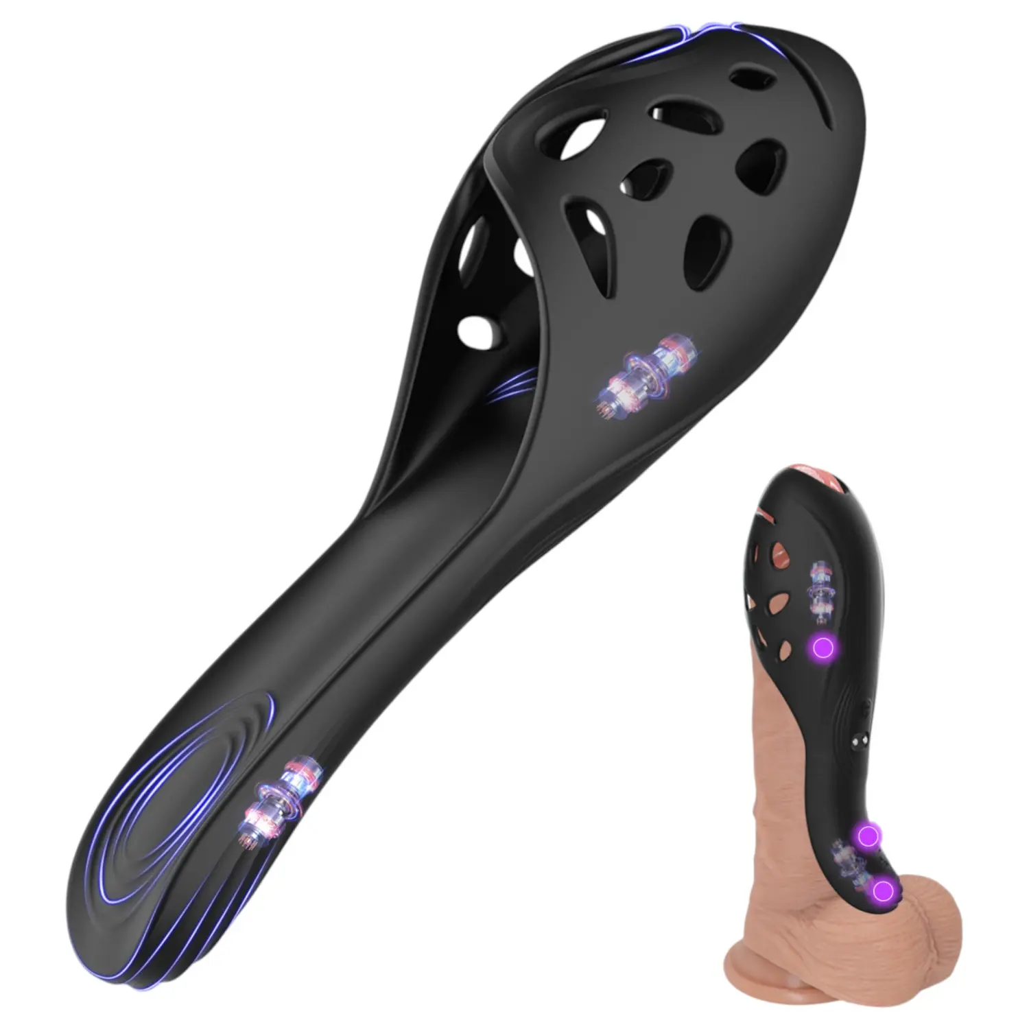 Biu-Biu - vibrátor na penis - černý
