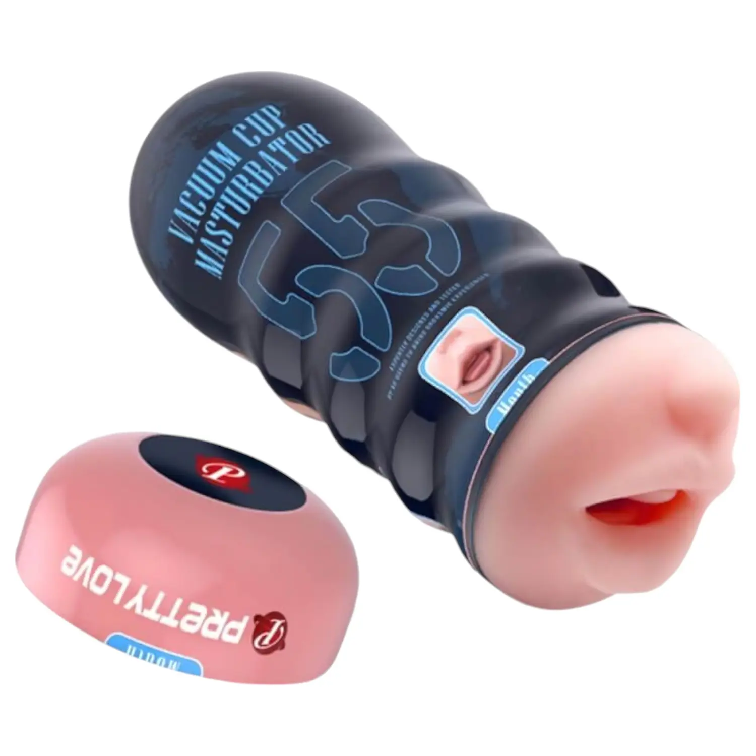 Pretty Love Vacuum Cup - realistický masturbátor ve tvaru úst (tělová barva)