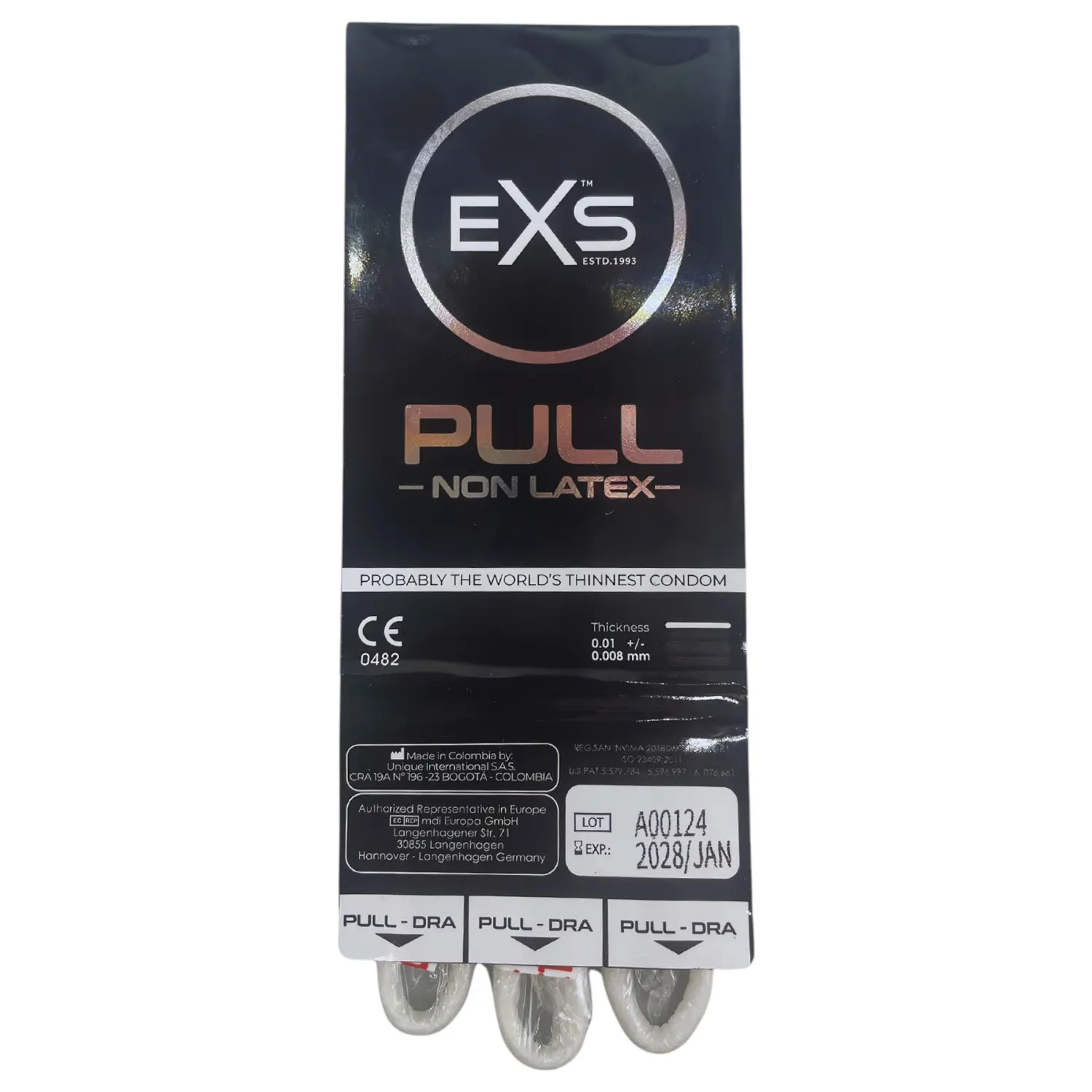 EXS - kondom bez latexu - 3 ks