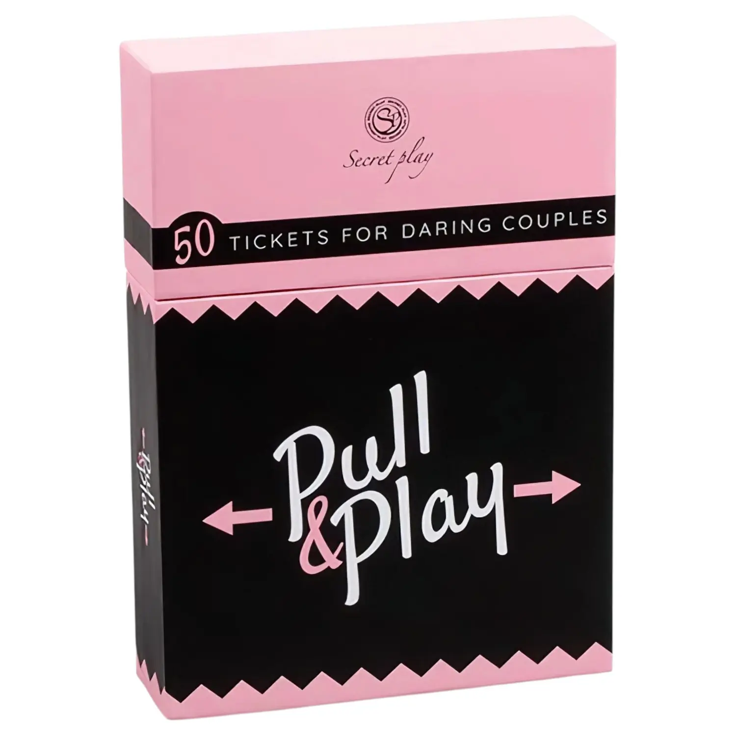 Secret Play Pull & Play - erotická karetní hra pro páry (50 karet) - v 7 jazycích