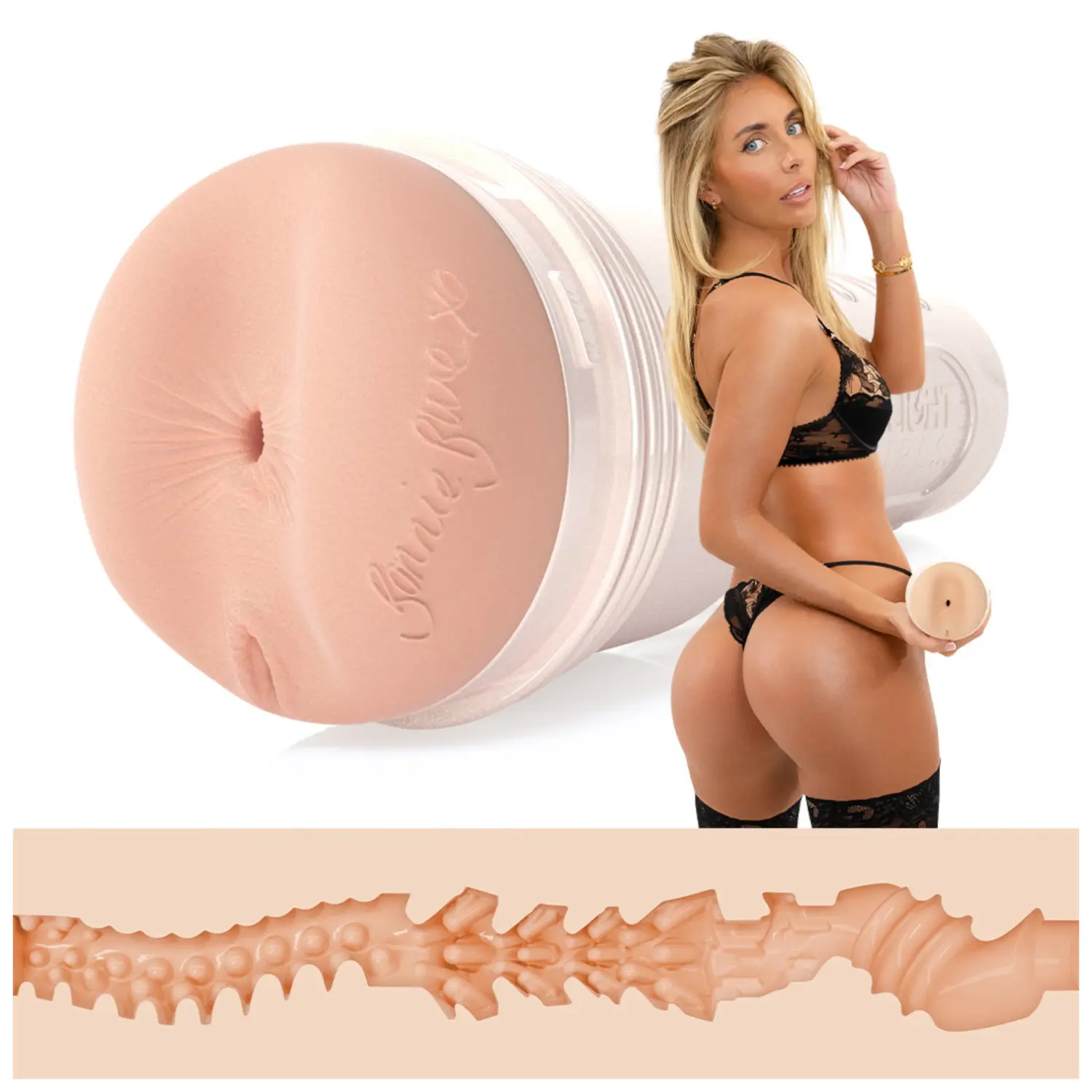 Fleshlight Bonnie Blue Zero - anální masturbátor (přírodní)