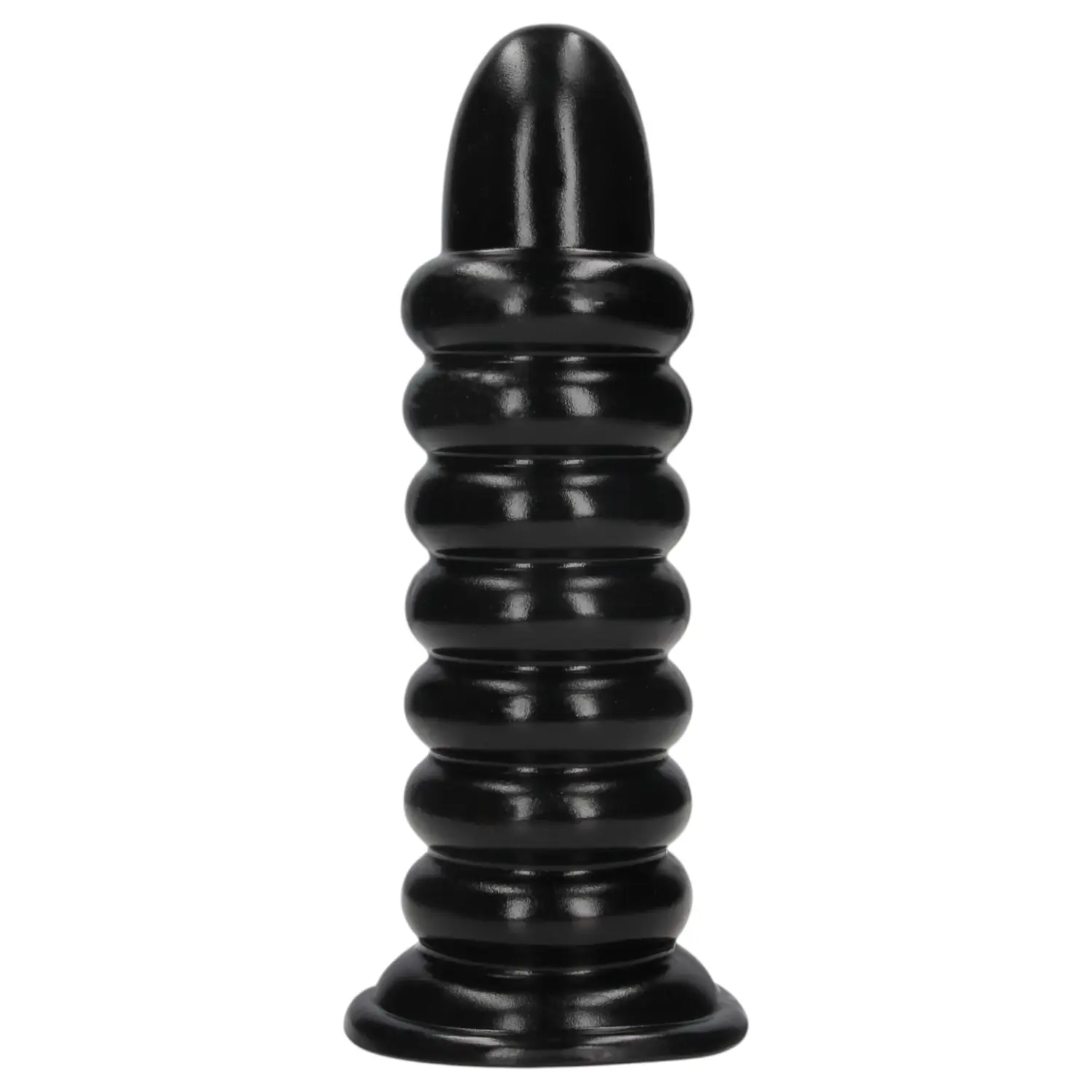 Au! Spiral Force - kroucený anální kolík (černý) - 23,5 cm
