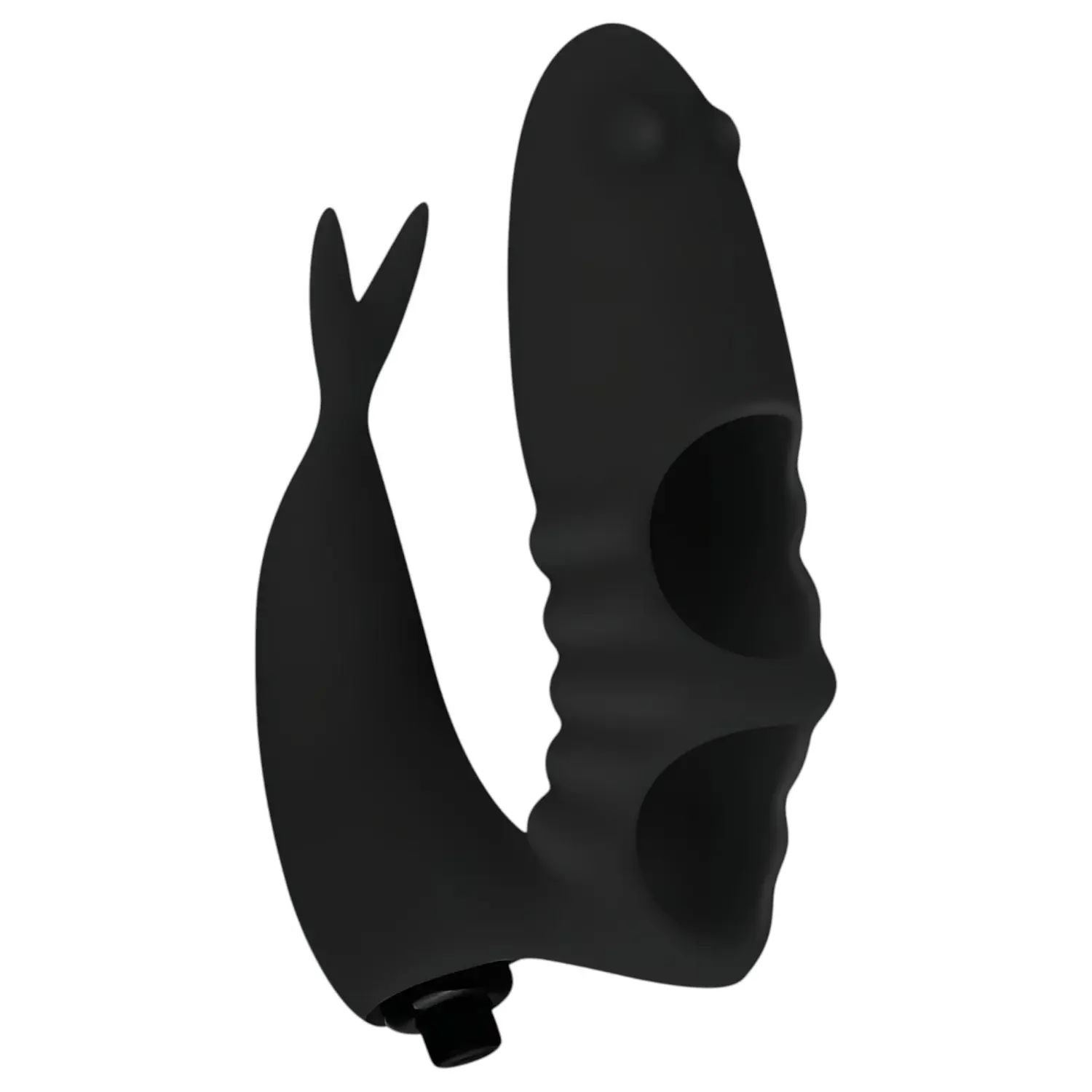 Easytoys - prstový vibrátor 2v1 - černý