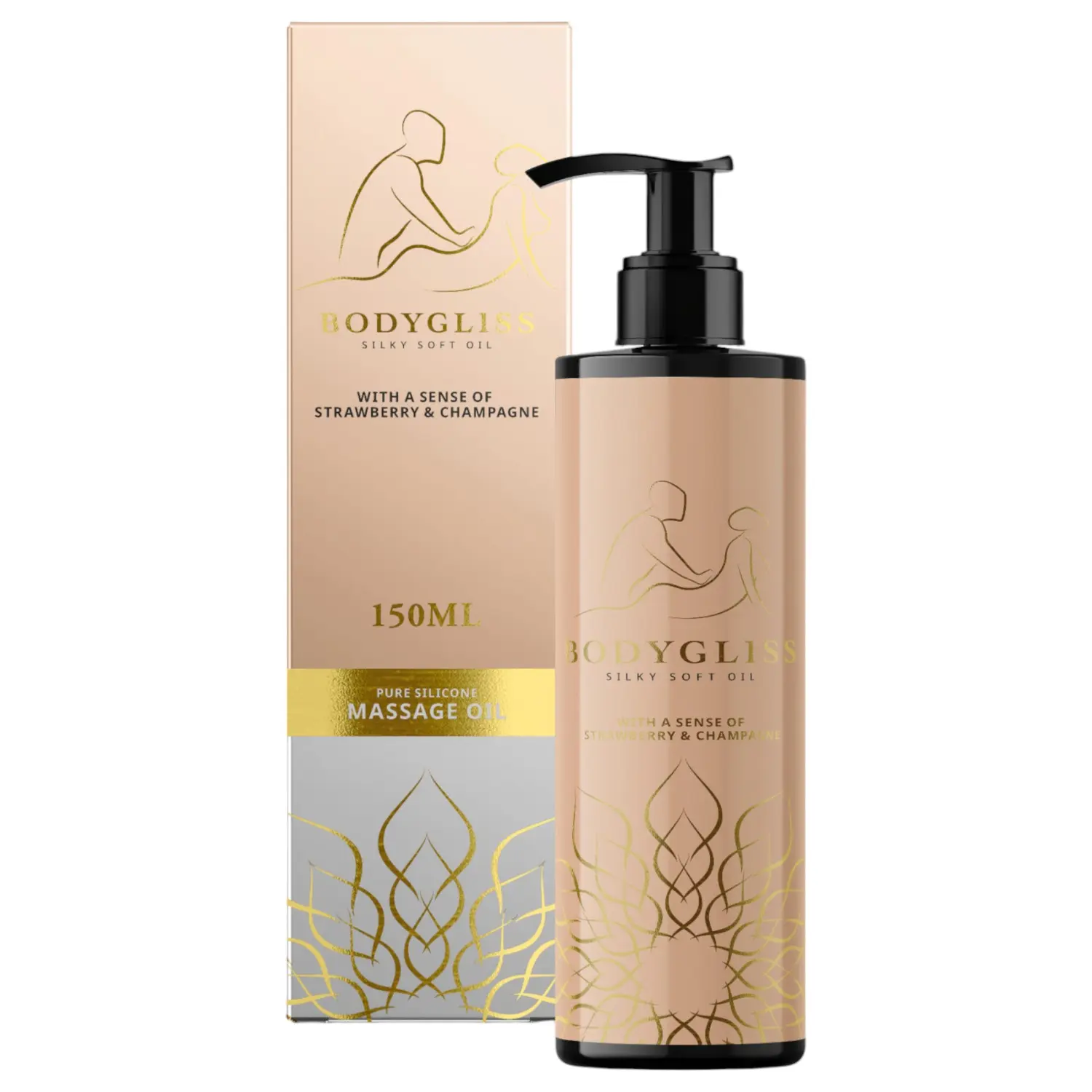 BodyGliss Massage Collection Silky Soft Oil Strawberry & Champagne 150 ml