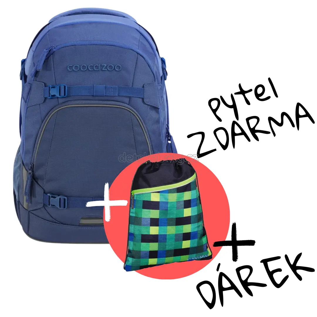 Školní batoh coocazoo MATE, All Blue, certifikát AGR