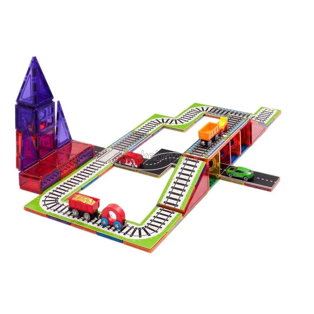 Learn and grow- Magnetická stavebnice Vlakové koleje 36 ks