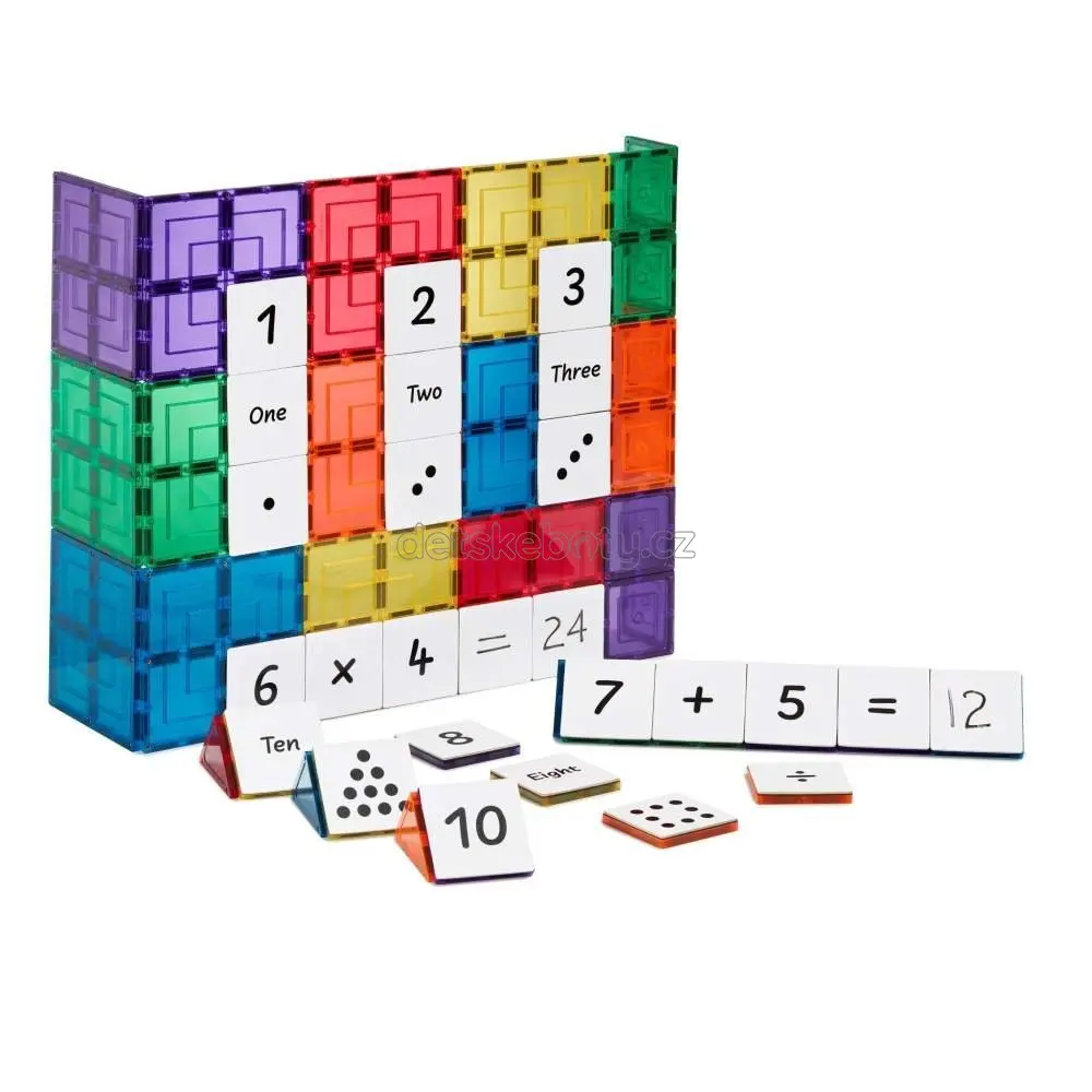 Learn and grow- Magnetická stavebnice Matematika 40 ks