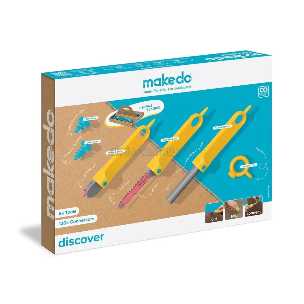 MAKEDO Discover Kit – kreativní stavebnice pro děti a rodiny